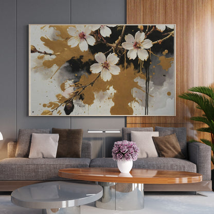 quadros vintage - Arte Floral Abstrata