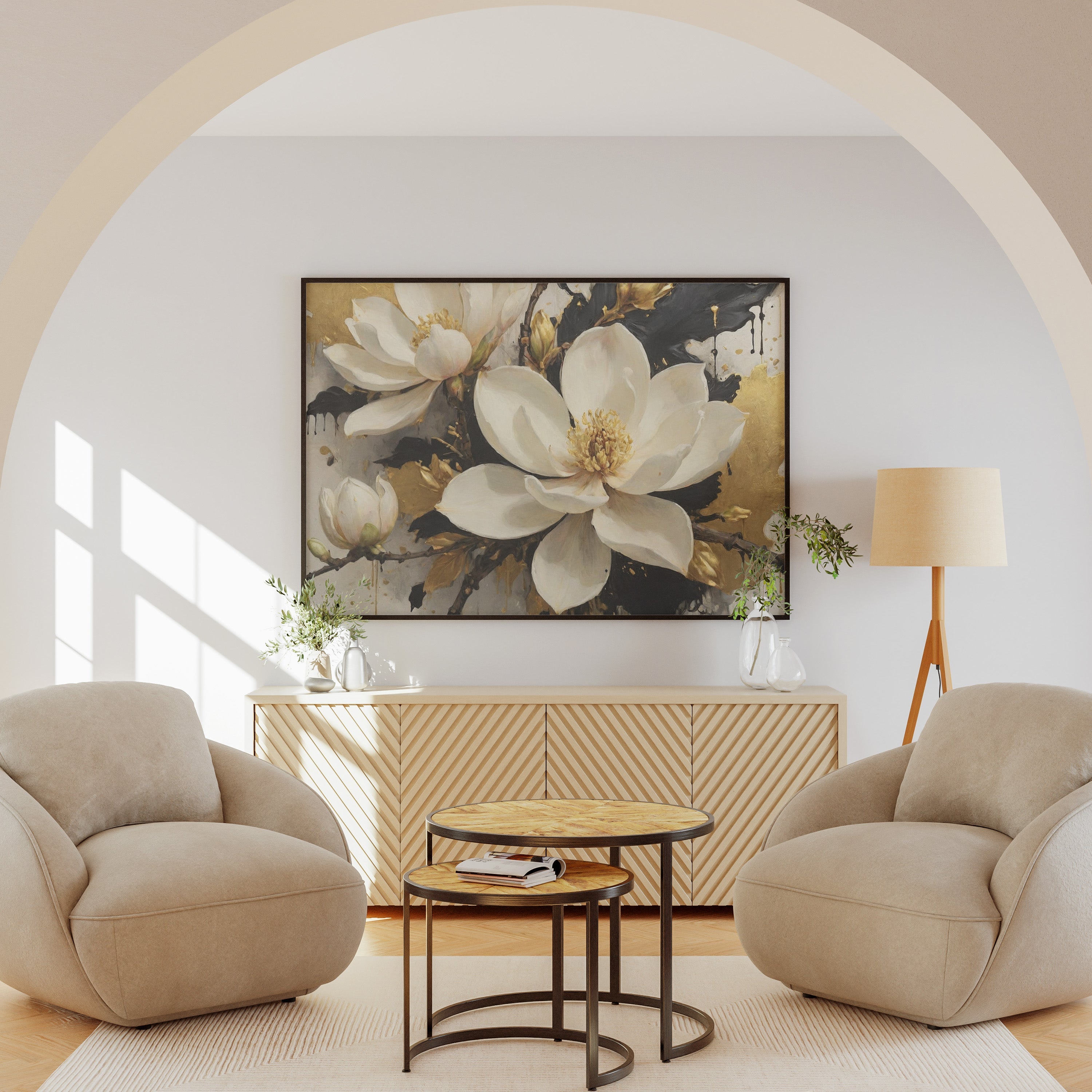 cuadros personalizados - Arte Floral Abstrata