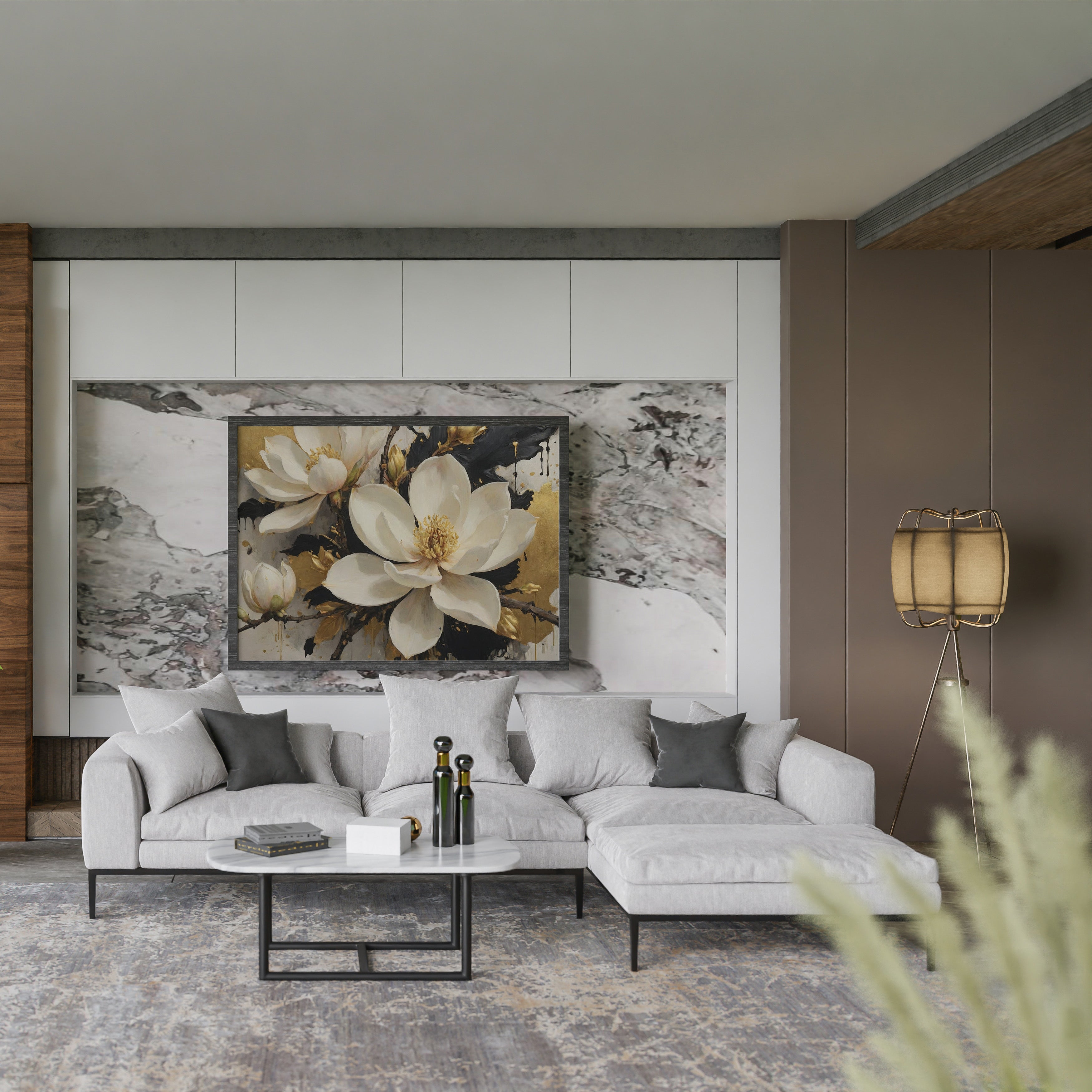 cuadros personalizados - Arte Floral Abstrata