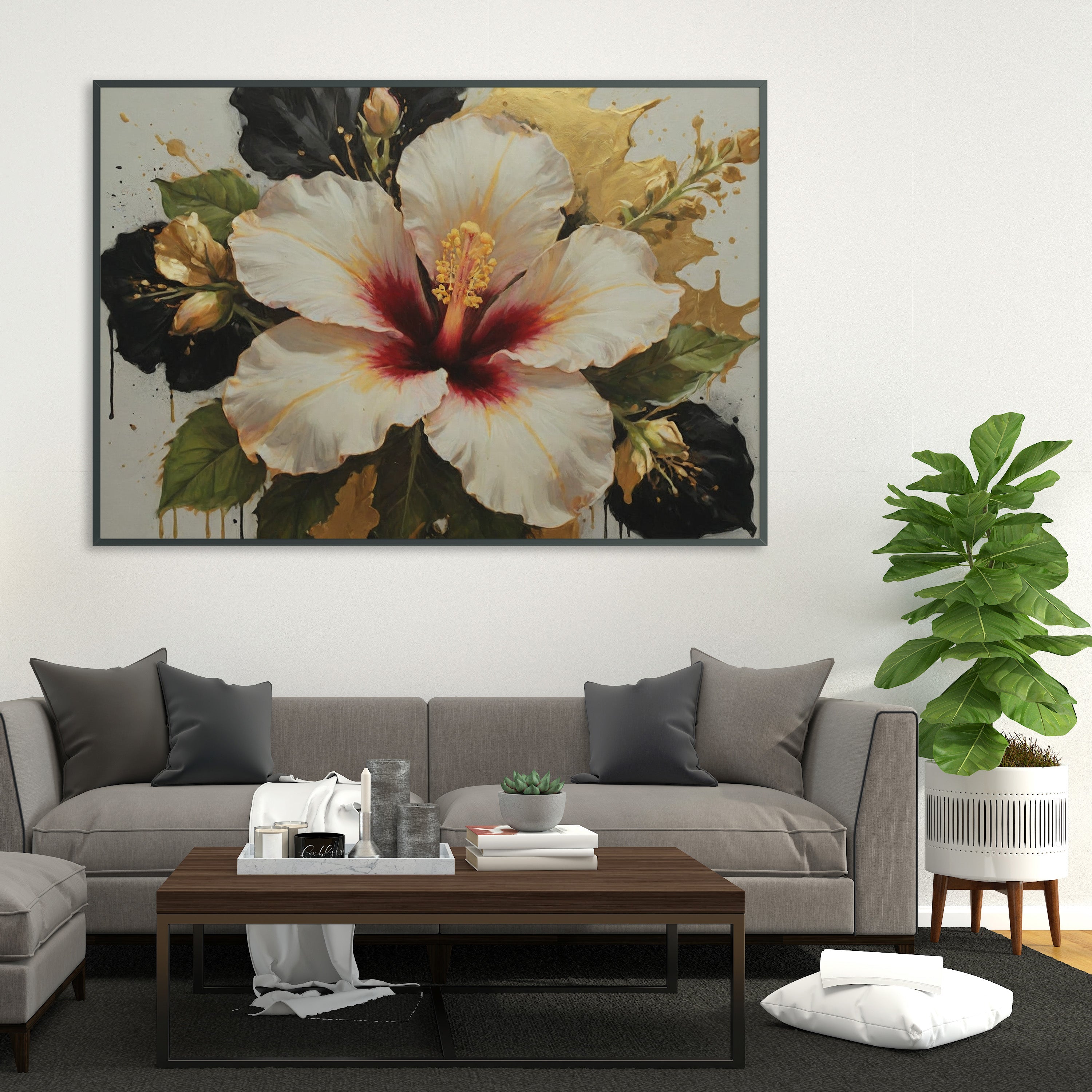 arte digital para imprimir - Arte Floral Abstrata