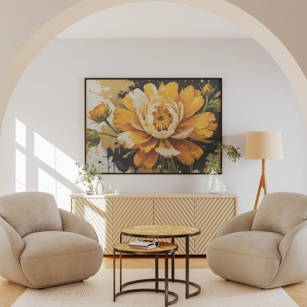 galería de cuadros - Arte floral abstracto