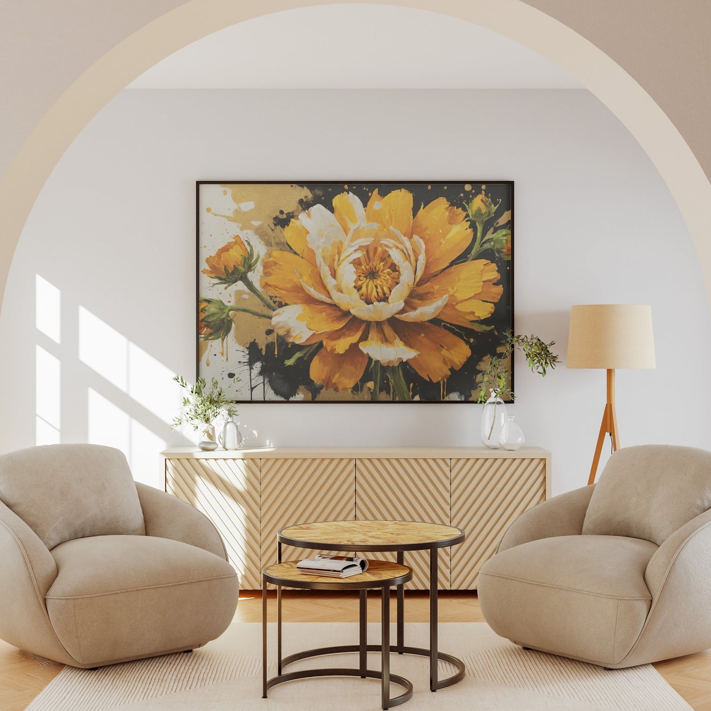 galeria de quadros - Arte floral abstrata