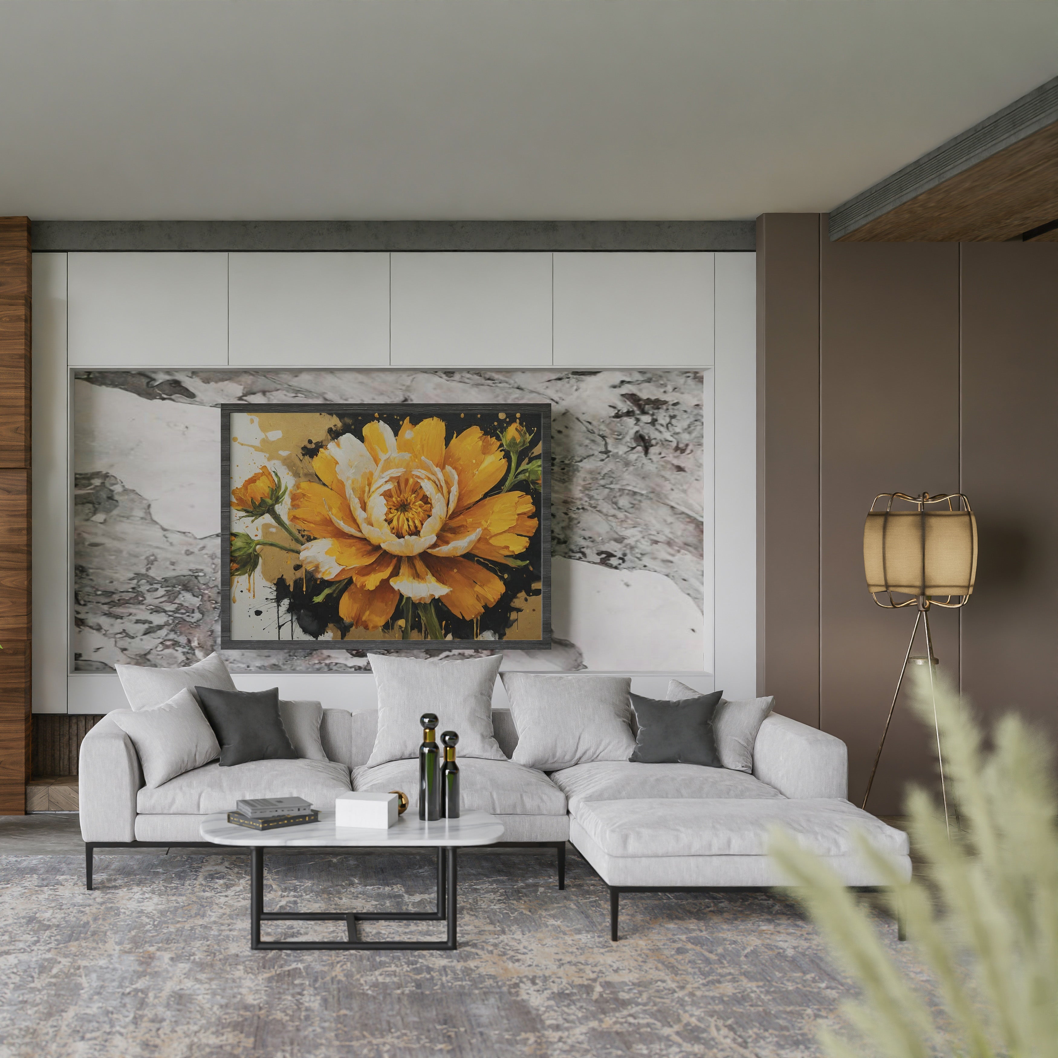 galería de cuadros - Arte floral abstracto