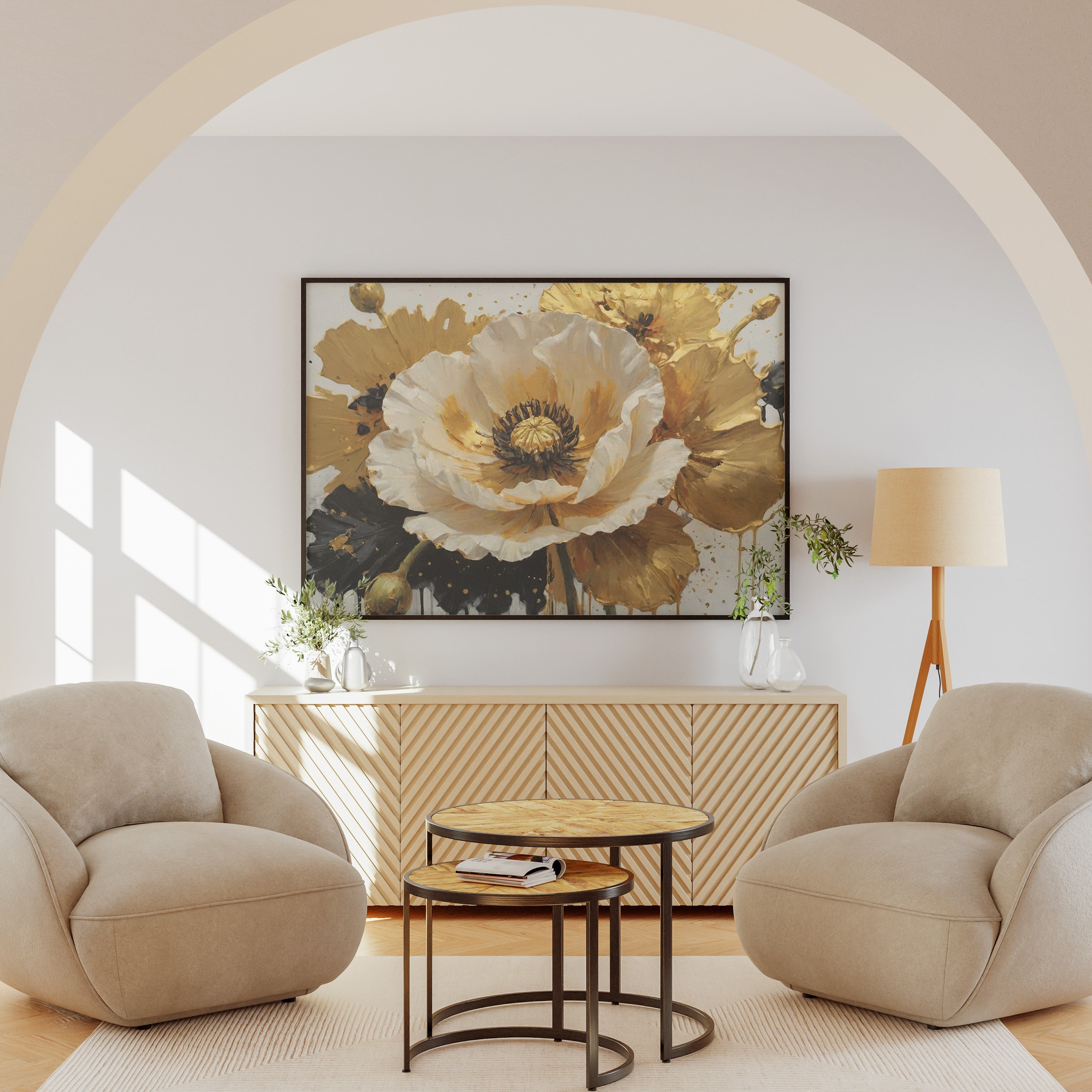 cuadros para cocina - Arte Floral Abstrata