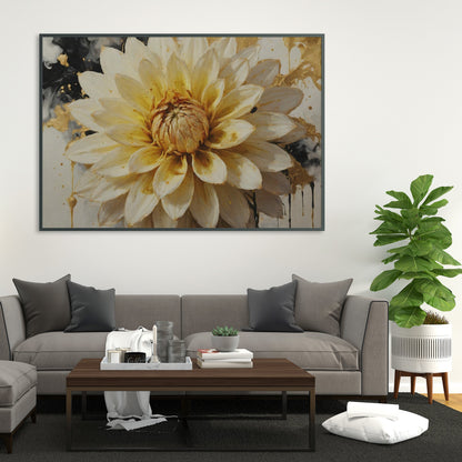 decoração com quadros - Arte Floral Abstrata