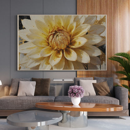 decoração com quadros - Arte Floral Abstrata