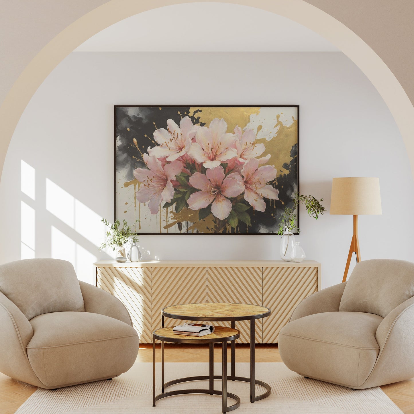 arte de parede - Arte Floral Abstrata