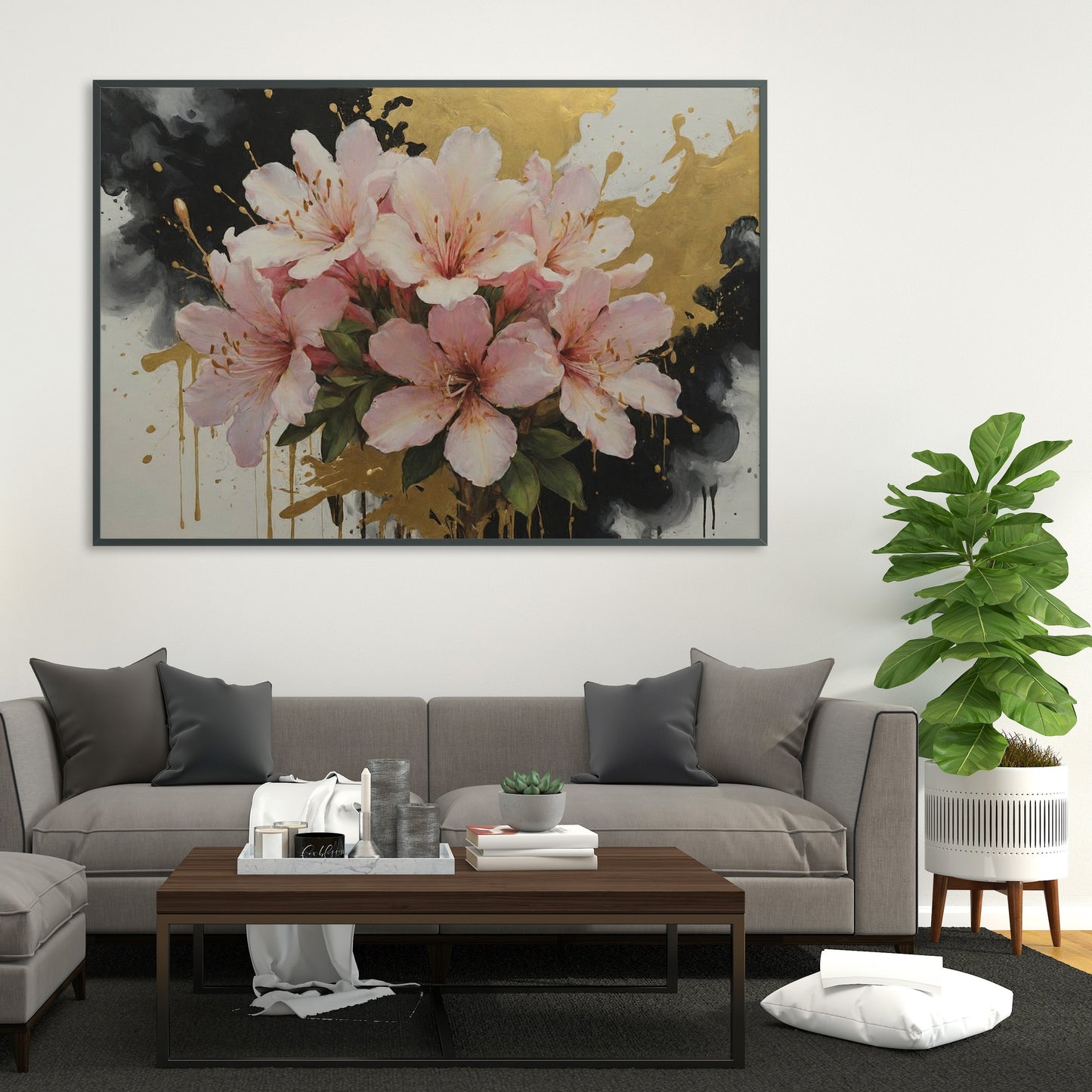 arte de parede - Arte Floral Abstrata