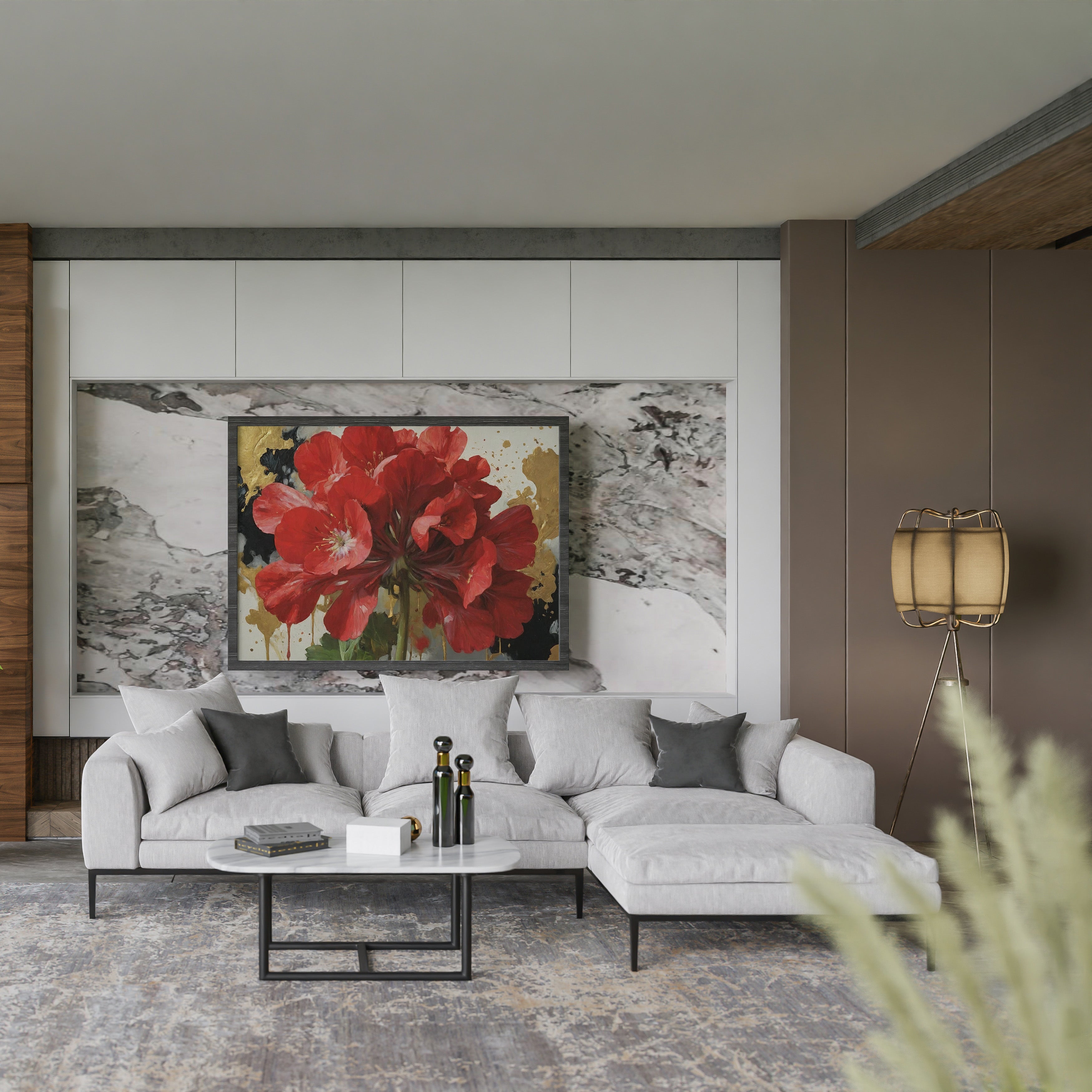 cuadros para sala - Arte Floral Abstrata