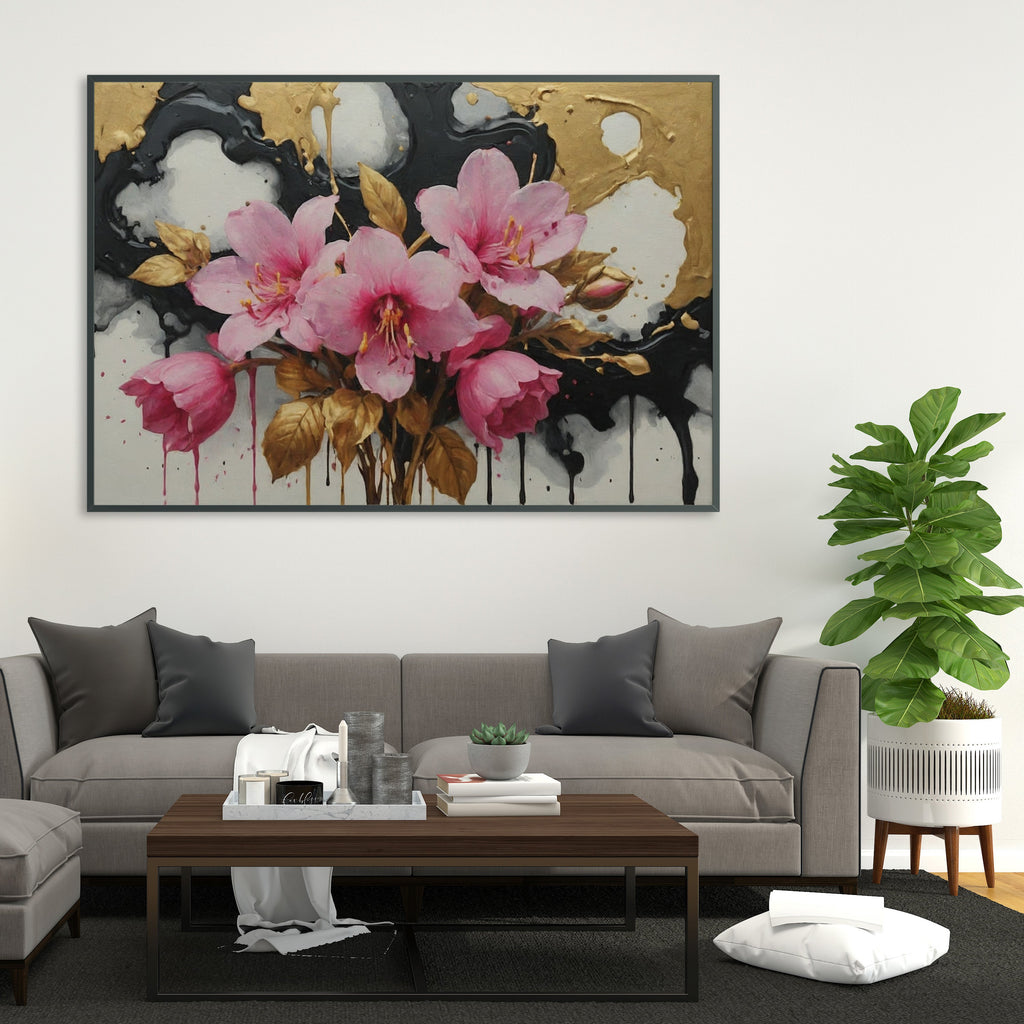 cuadros modernos - Arte floral abstrata