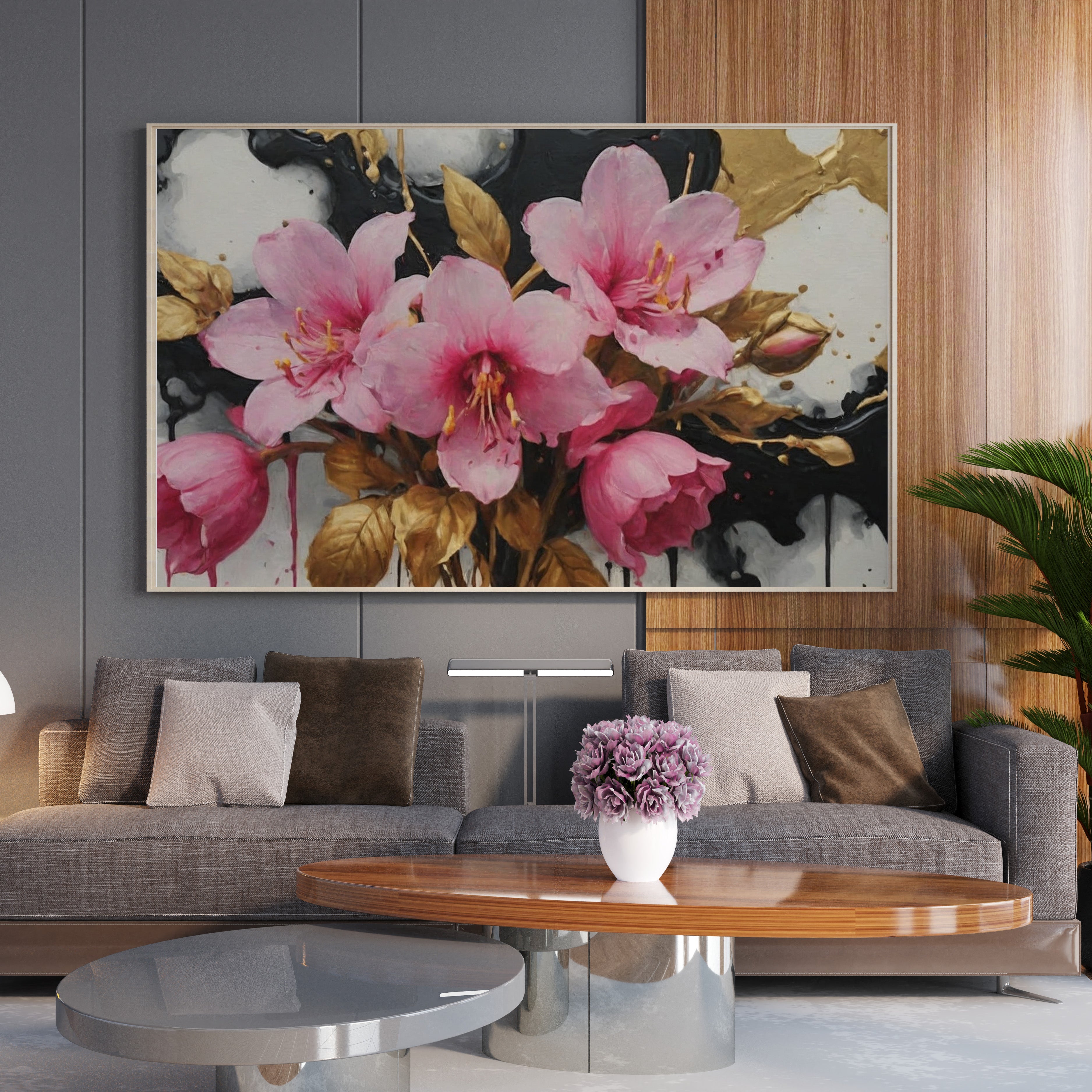 cuadros modernos - Arte floral abstrata