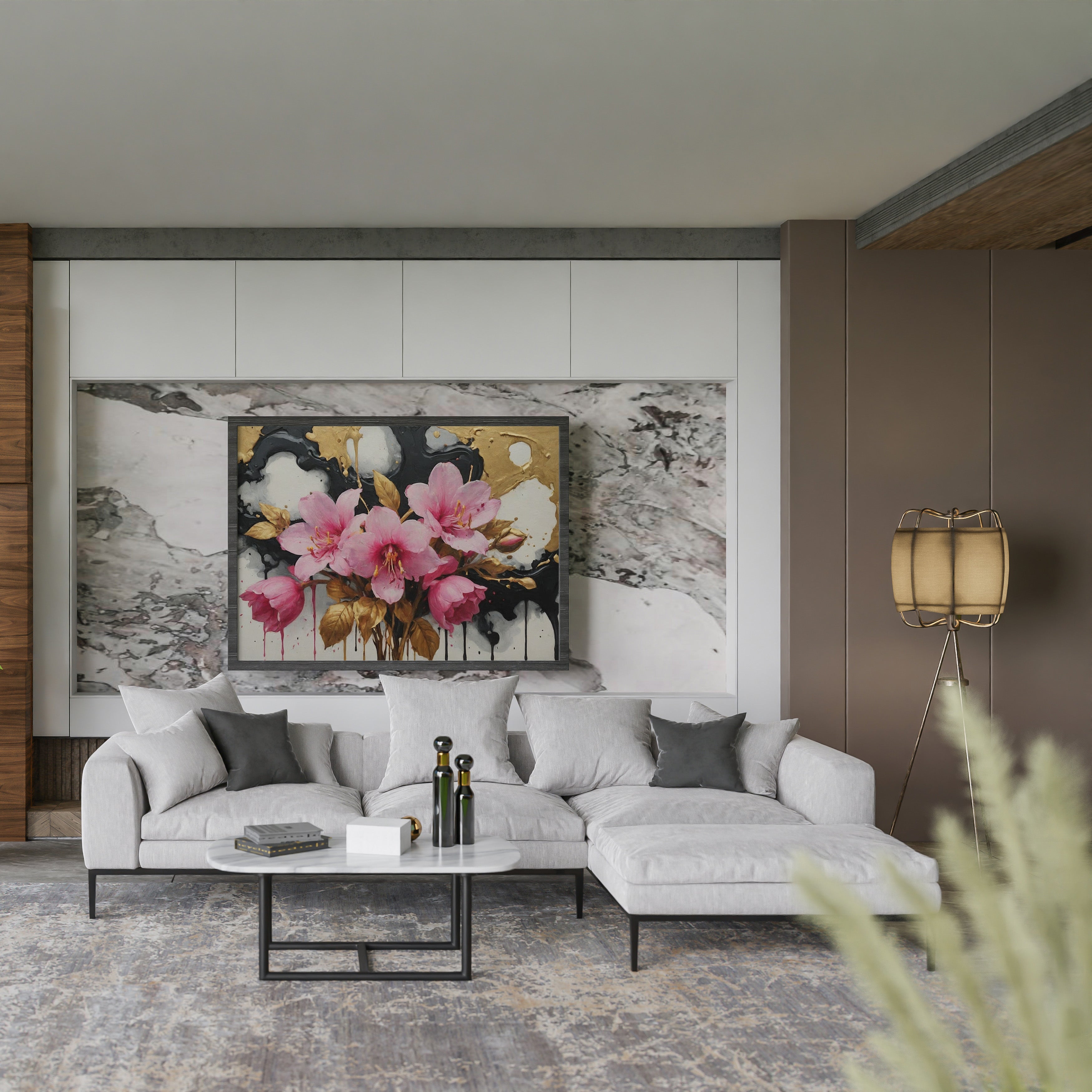 cuadros modernos - Arte floral abstrata