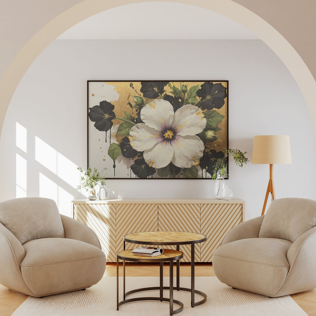 cuadros con moldura - Arte Floral Abstrata