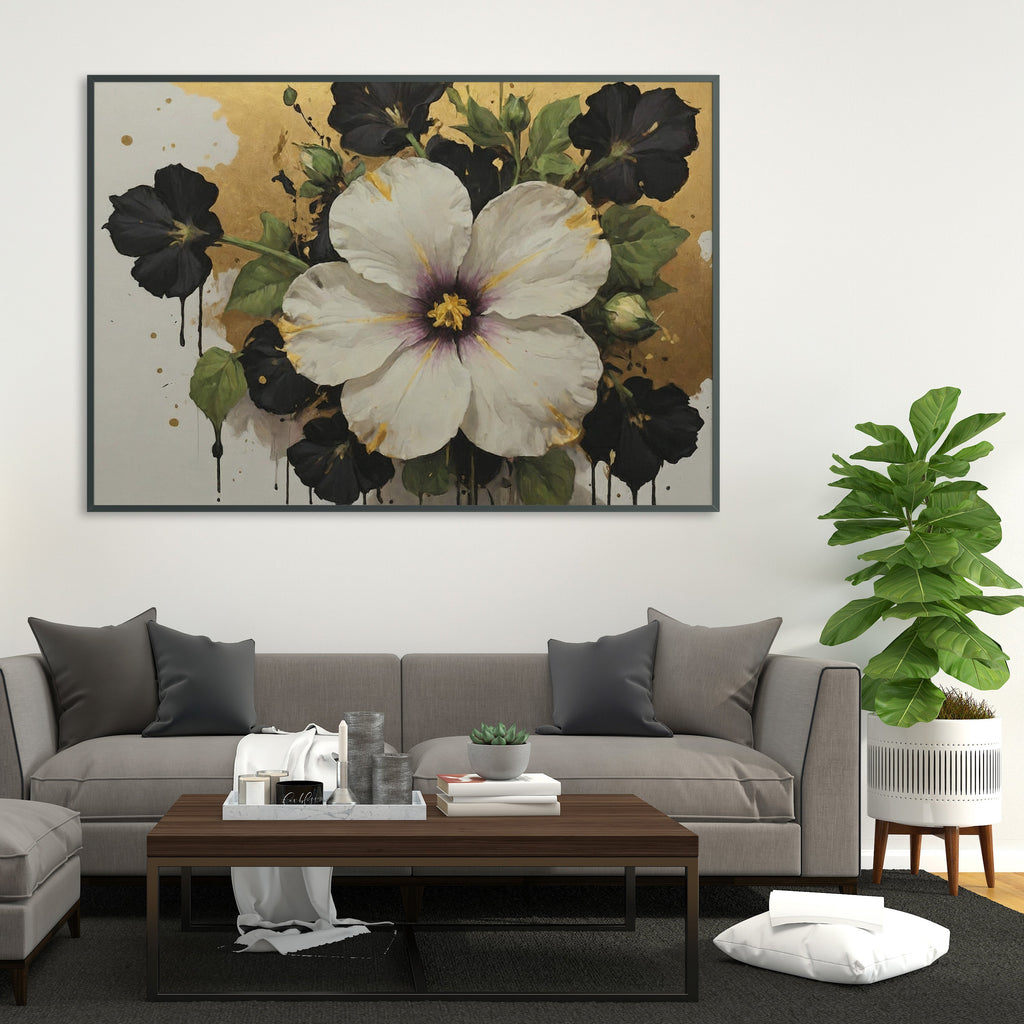 cuadros con moldura - Arte Floral Abstrata