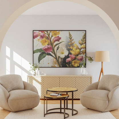 pôsteres decorativos - Arte Floral Abstrata