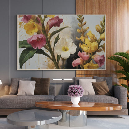 pôsteres decorativos - Arte Floral Abstrata
