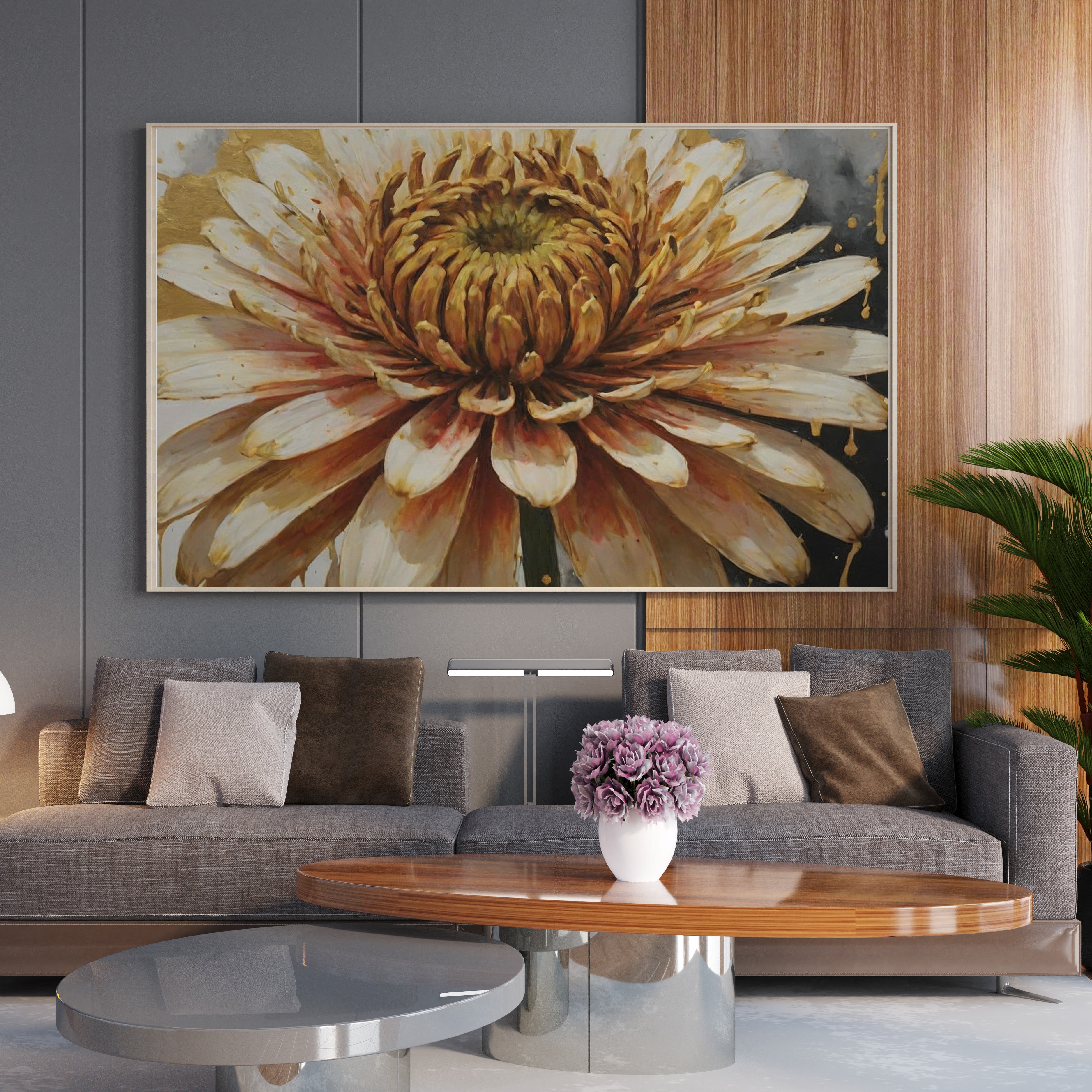 impresión en tela - Arte Floral Abstrata