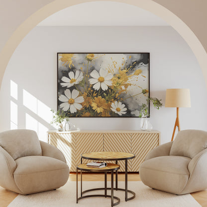 decoração de parede - Arte Floral Abstrata