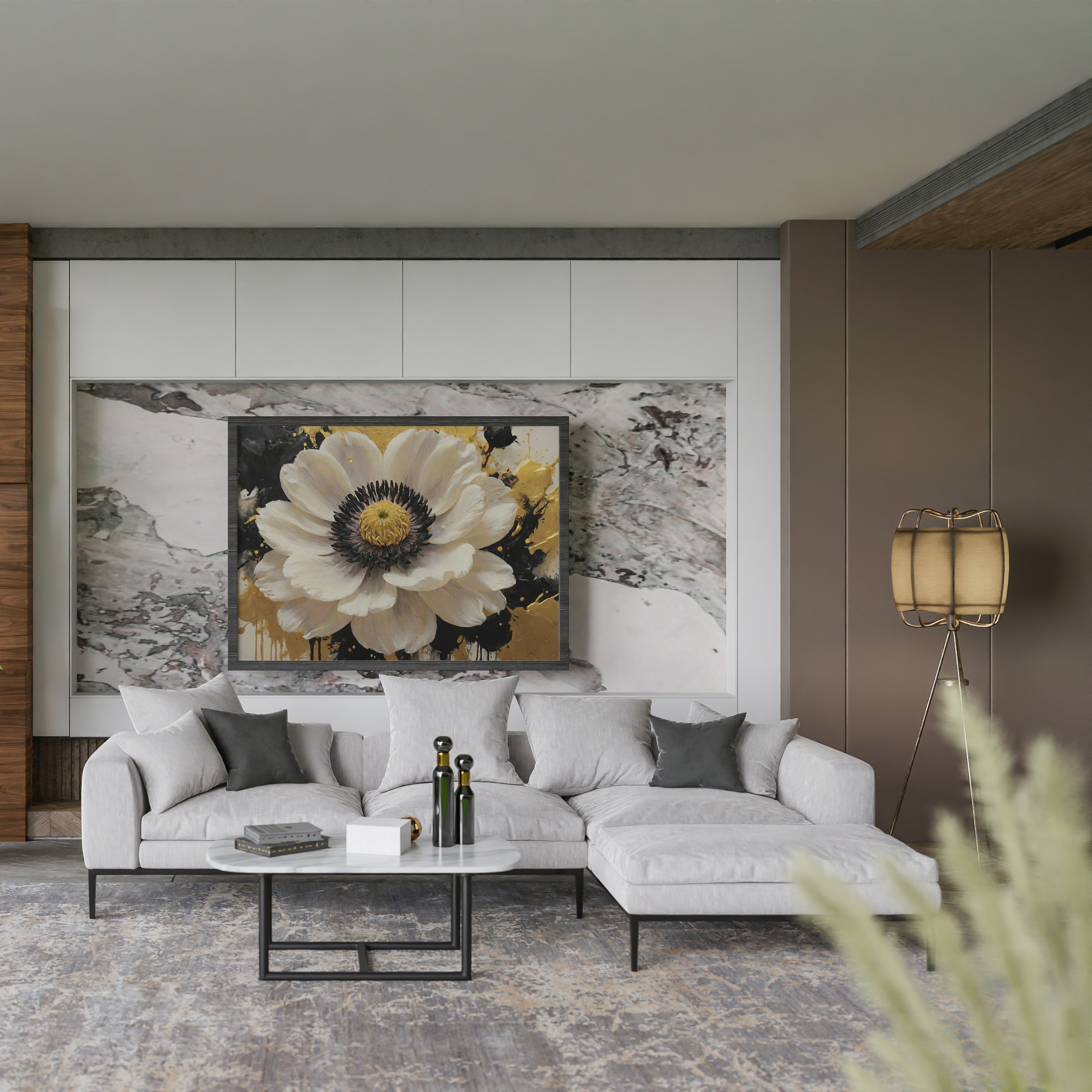 arte en lienzo - Arte Floral Abstrata