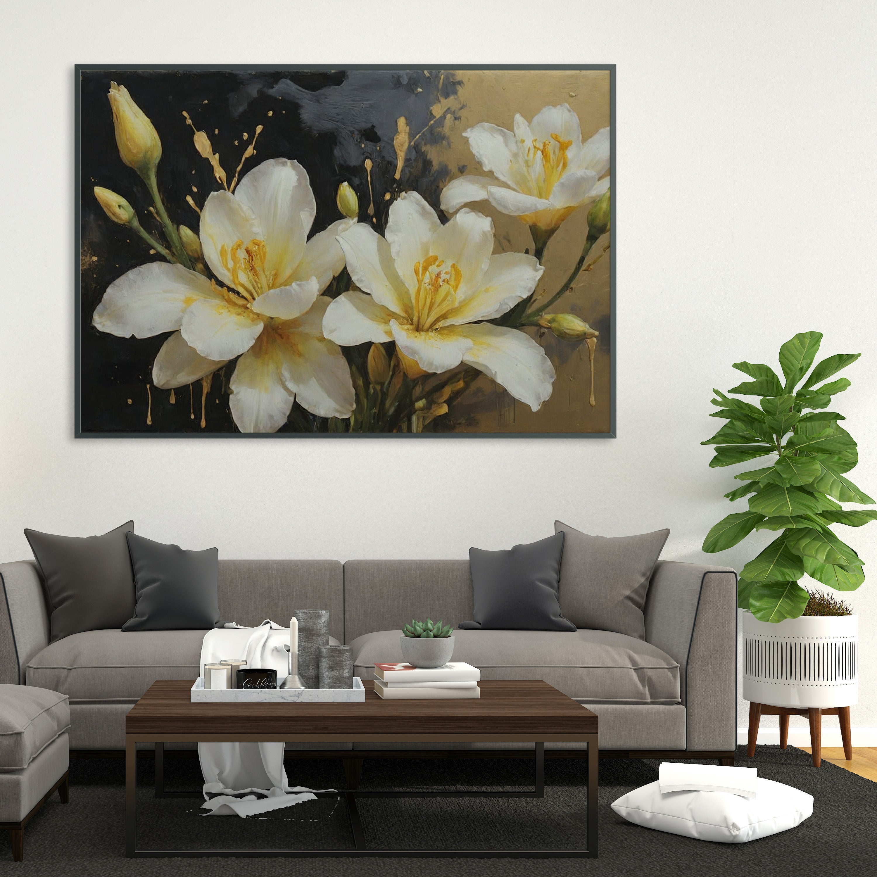 cuadros minimalistas - Arte Floral Abstrata