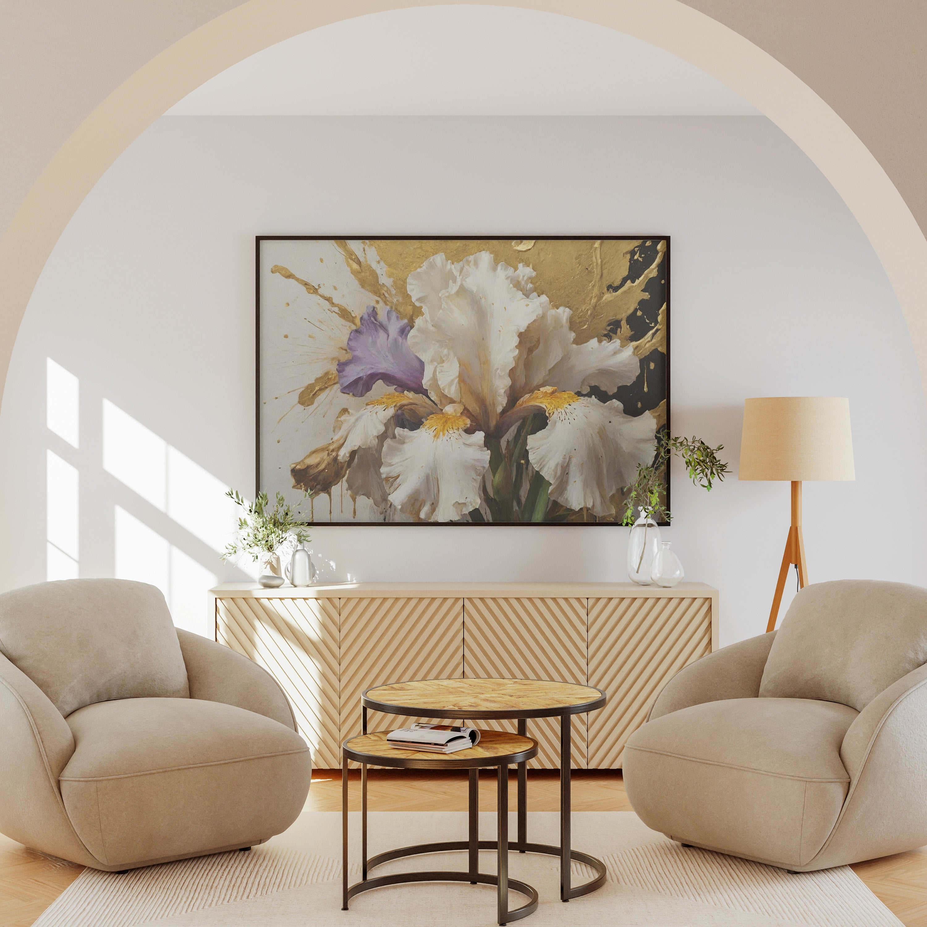 cuadros vintage - Arte Floral Abstrata