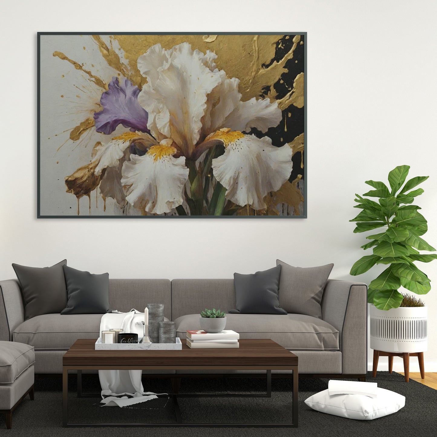 quadros vintage - Arte Floral Abstrata