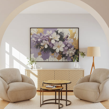 quadros personalizados - Arte Floral Abstrata