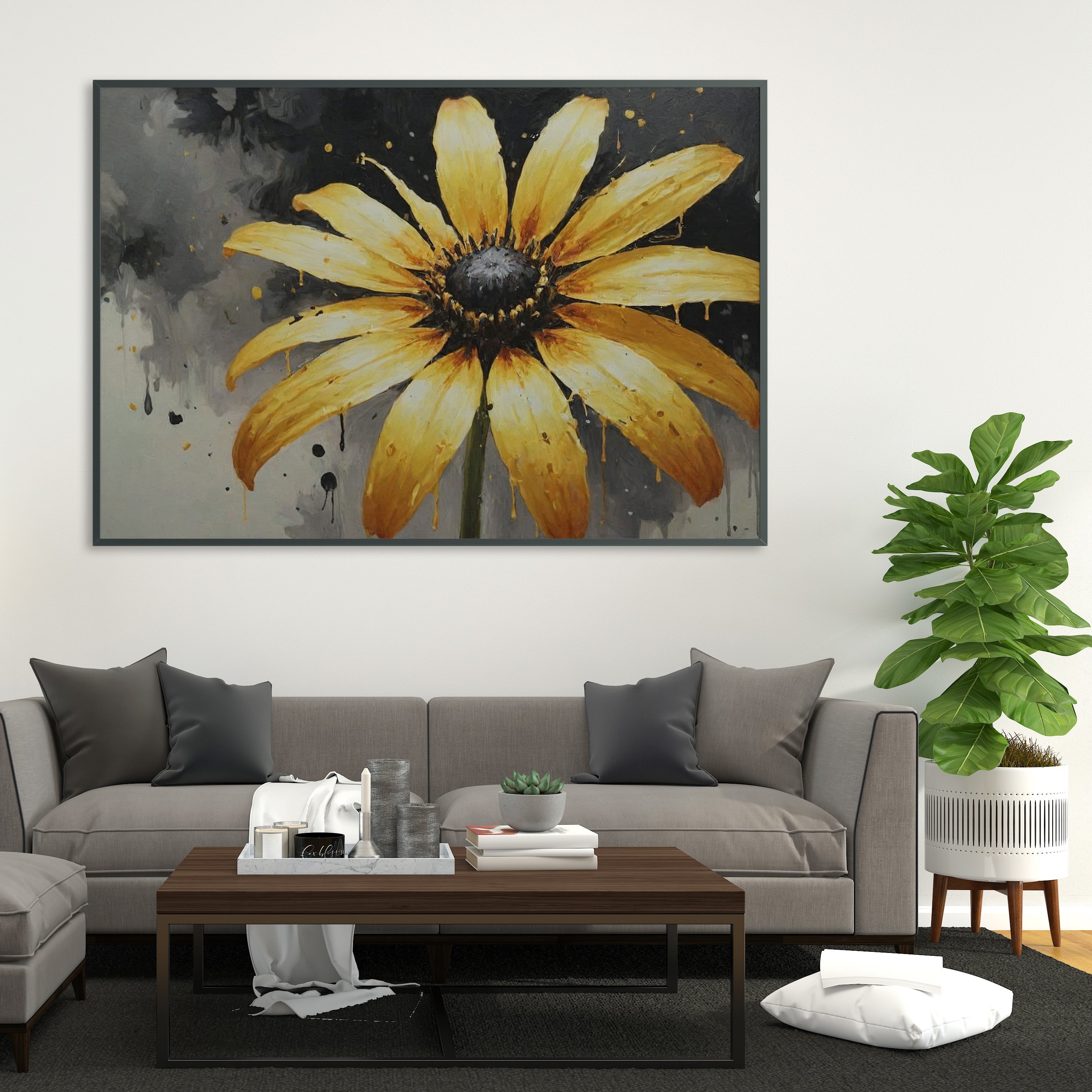 cuadros para cocina - Arte floral abstrata