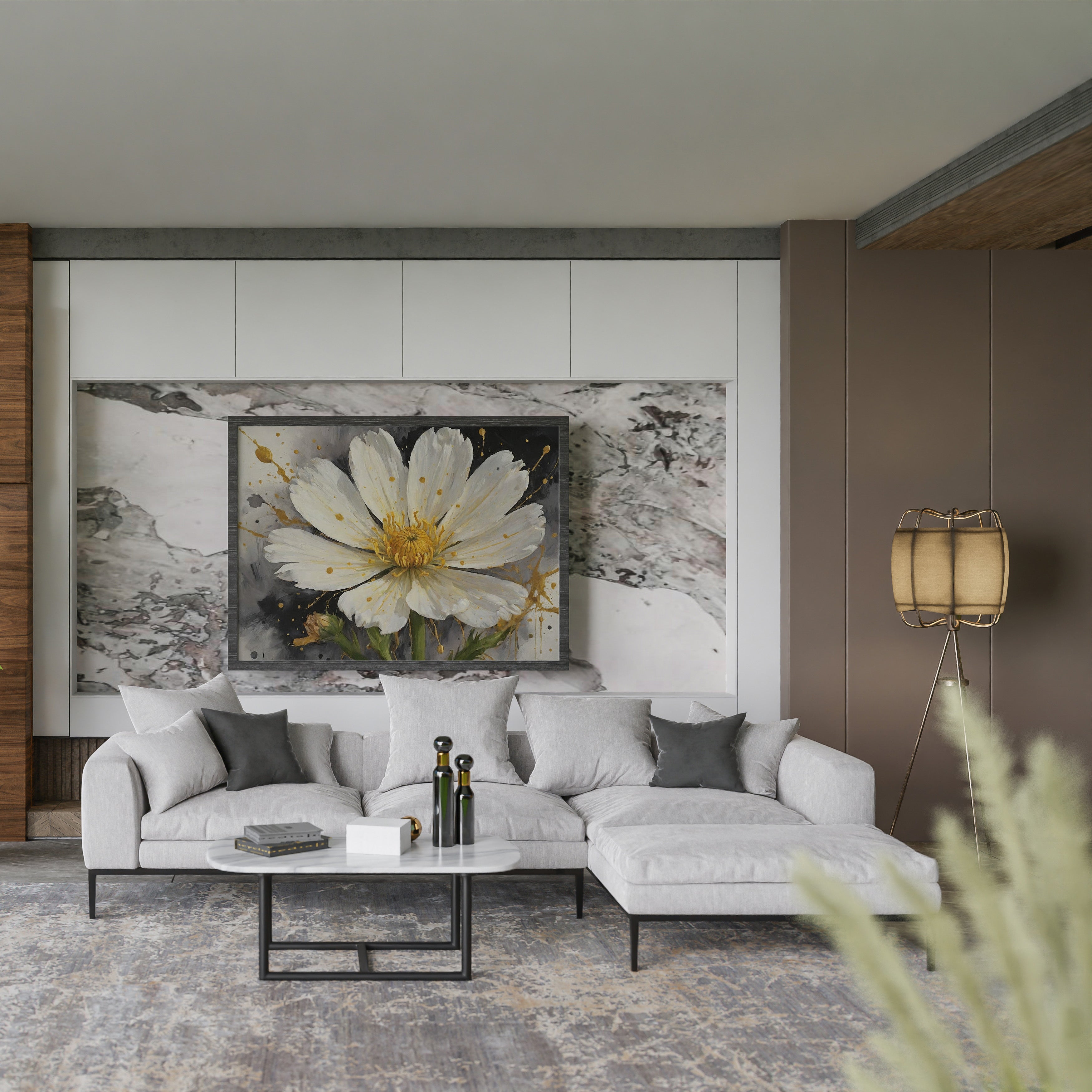 decoración con cuadros - Arte Floral Abstrata