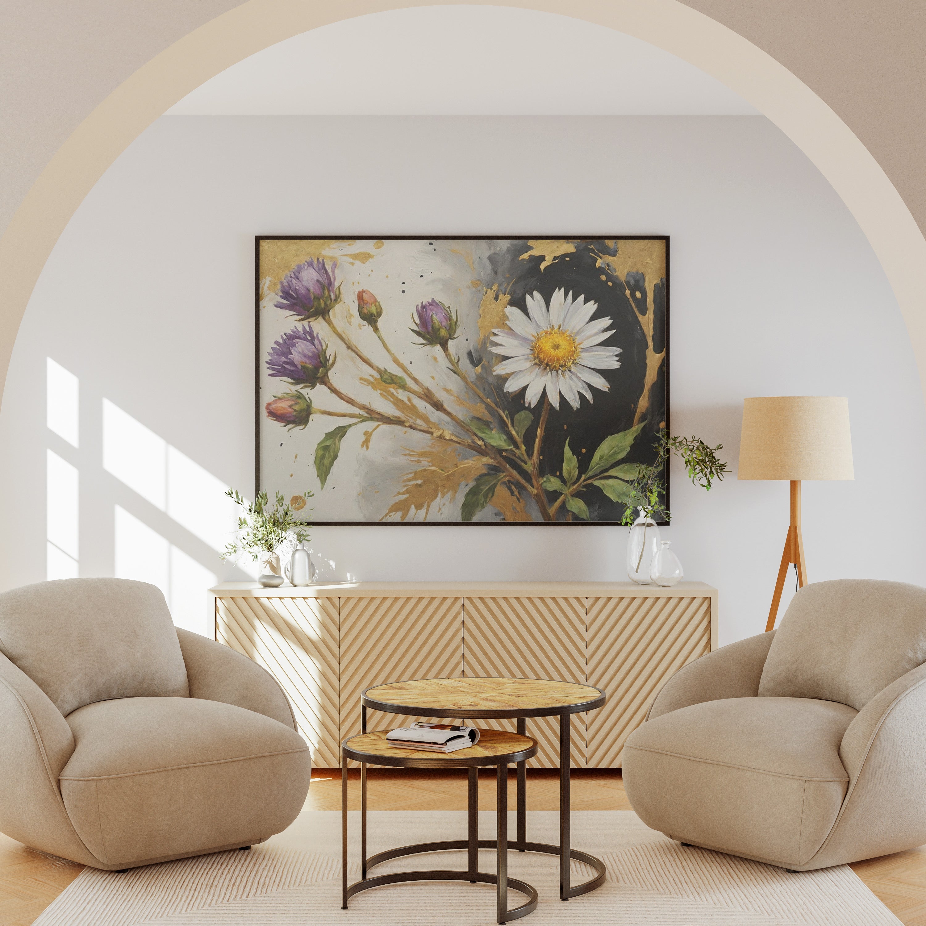 cuadros decorativos - Arte Floral Abstrata