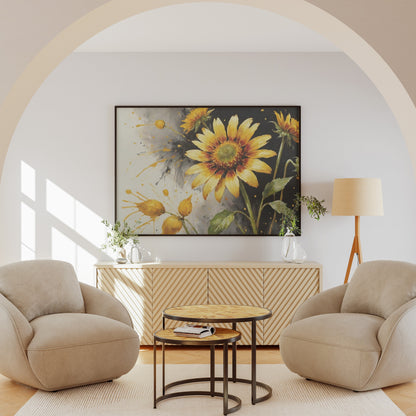 arte de parede - Arte Floral Abstrata