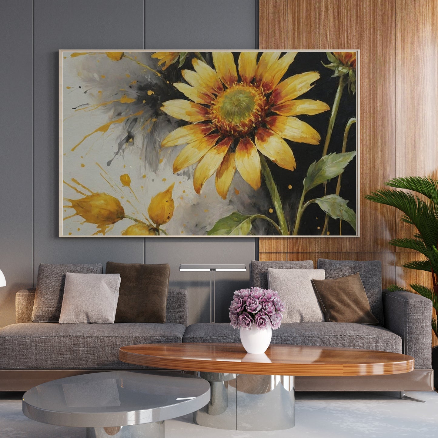arte de parede - Arte Floral Abstrata
