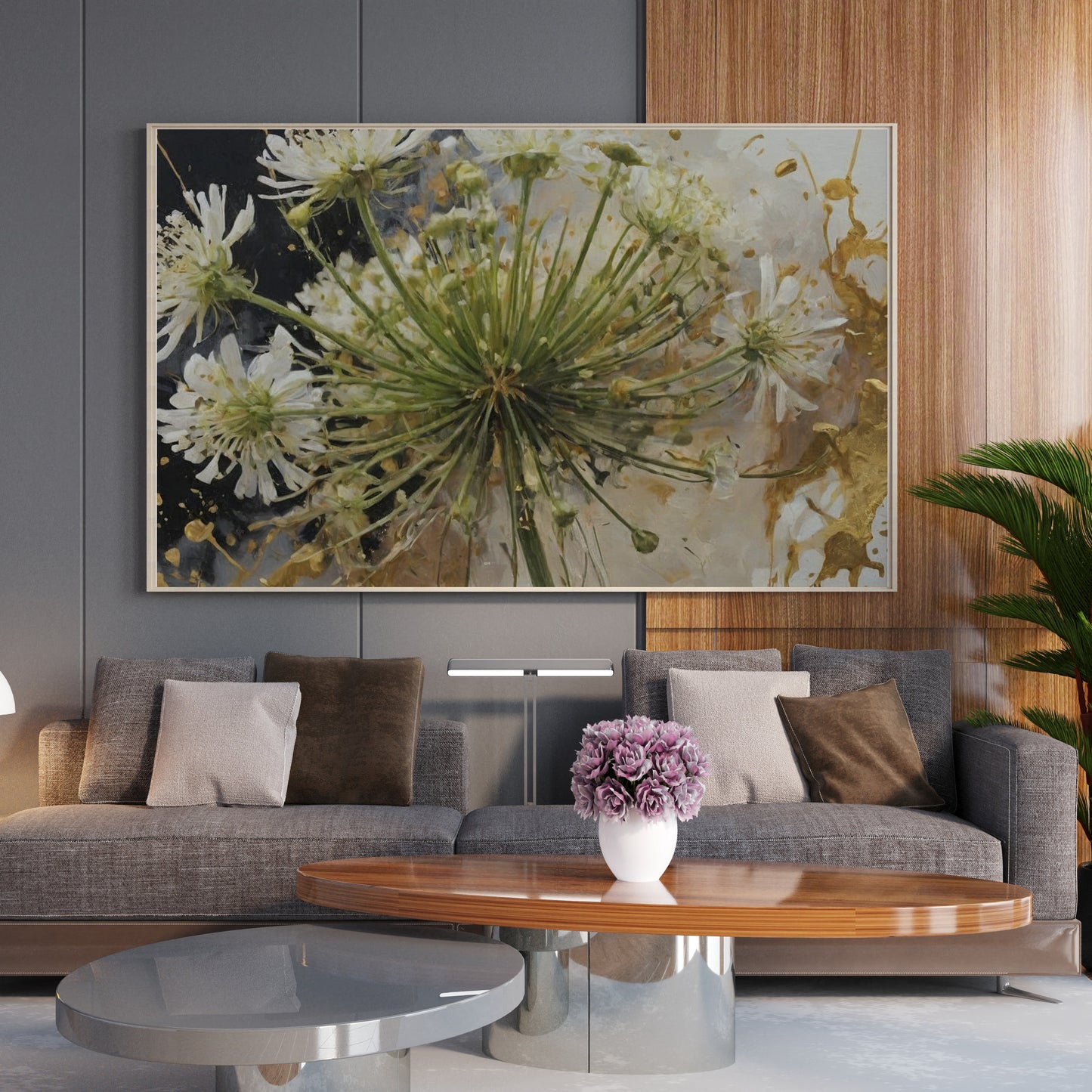 pôsteres decorativos - Arte Floral Abstrata