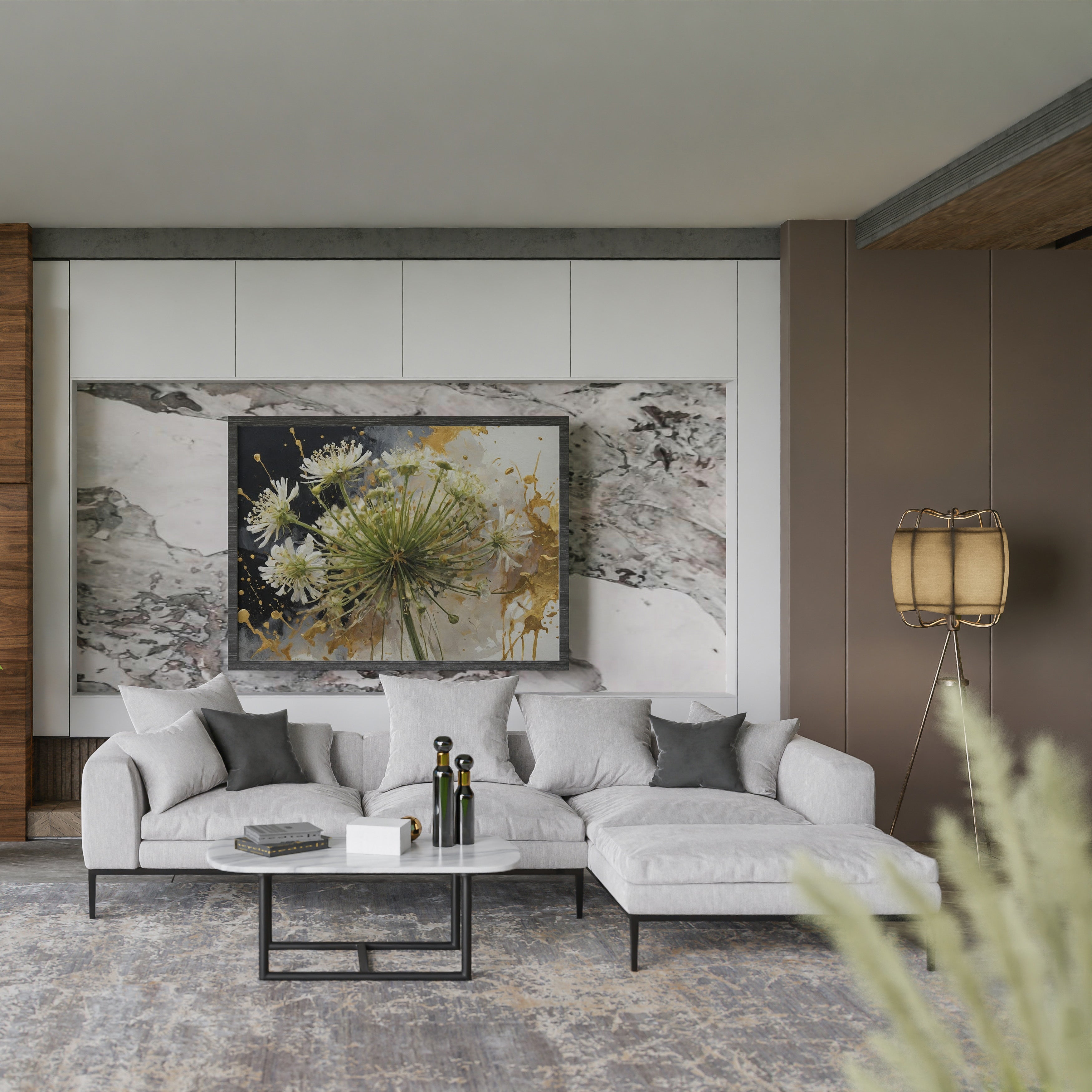 carteles decorativos - Arte Floral Abstrata