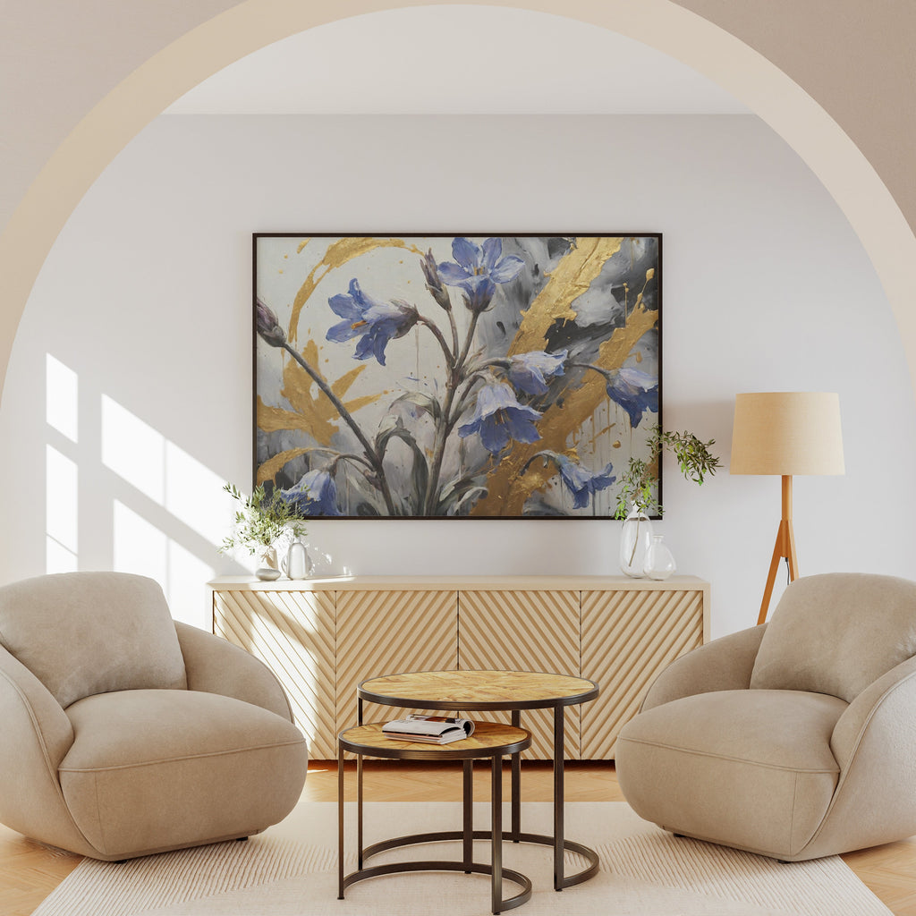 carteles decorativos - Arte floral abstracto