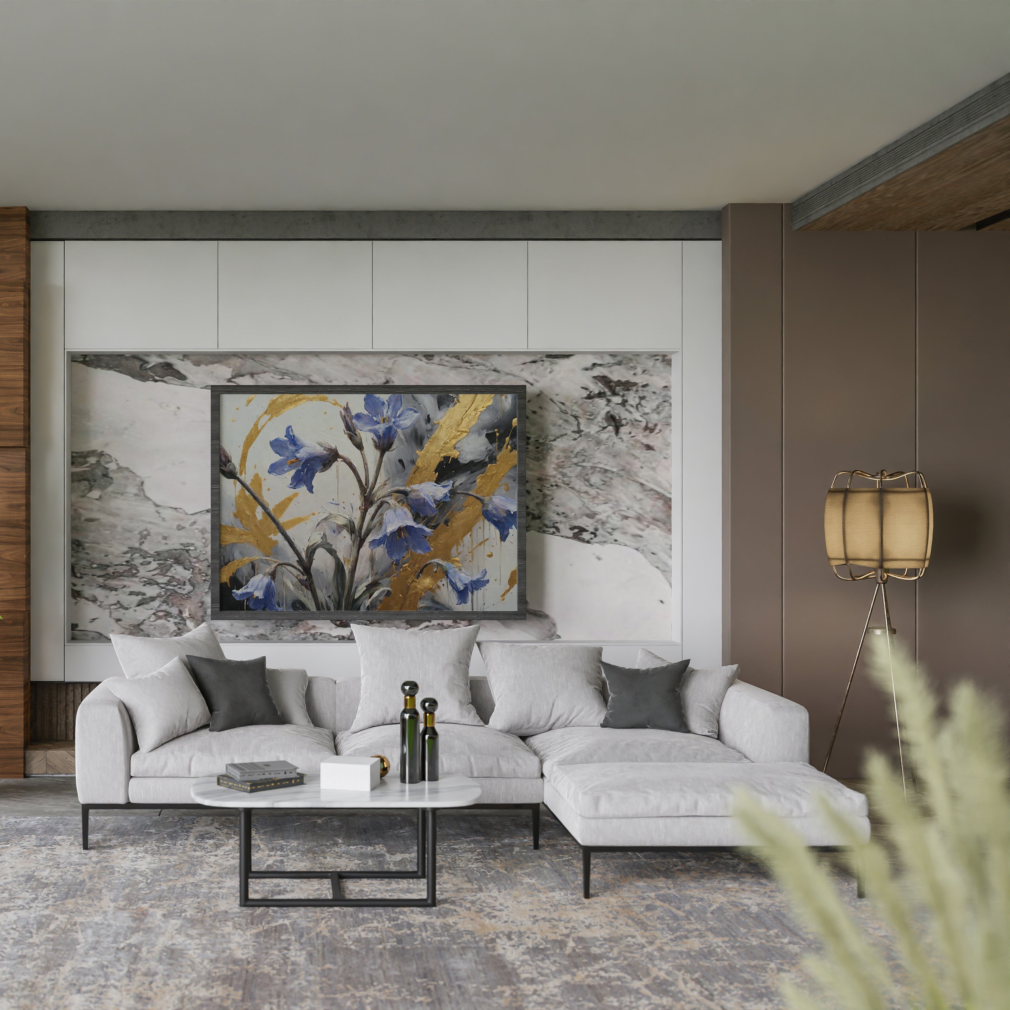 carteles decorativos - Arte floral abstracto