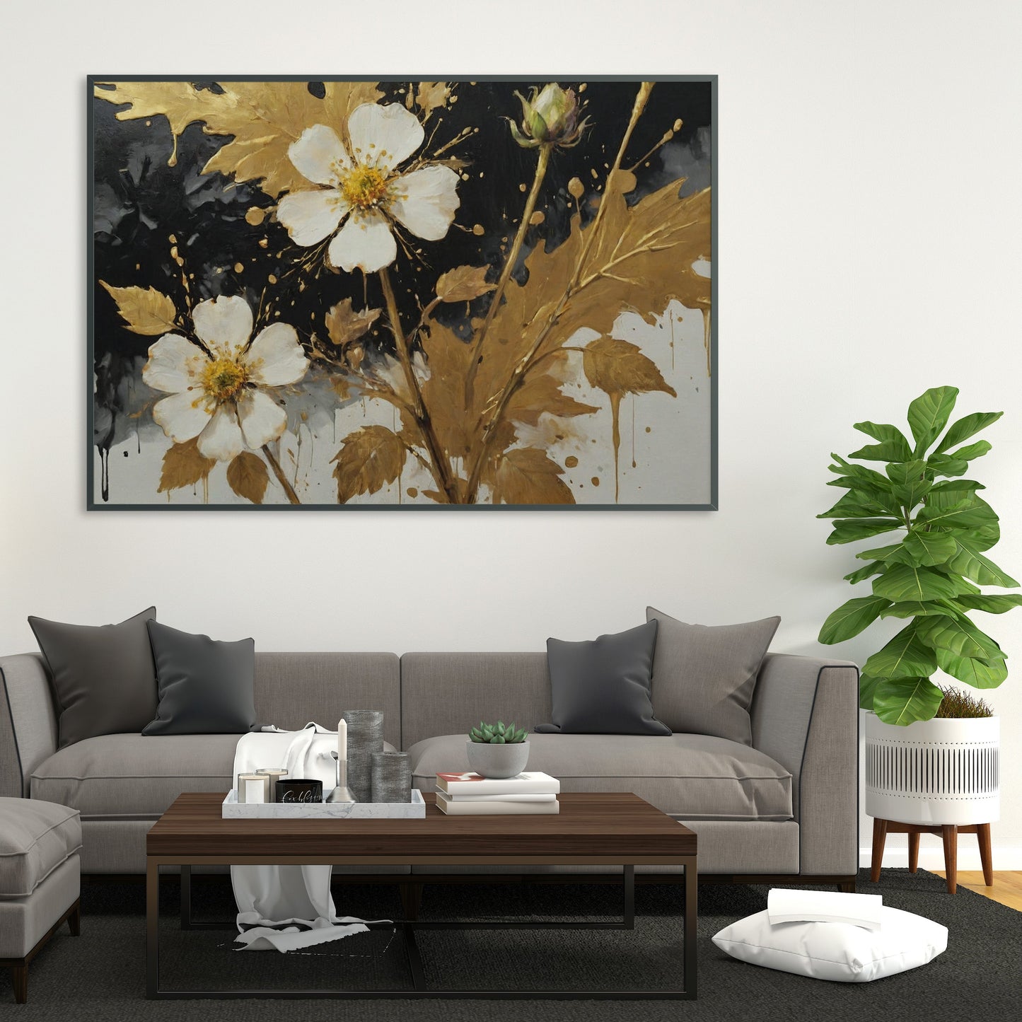 pôsteres decorativos - Arte Floral Abstrata