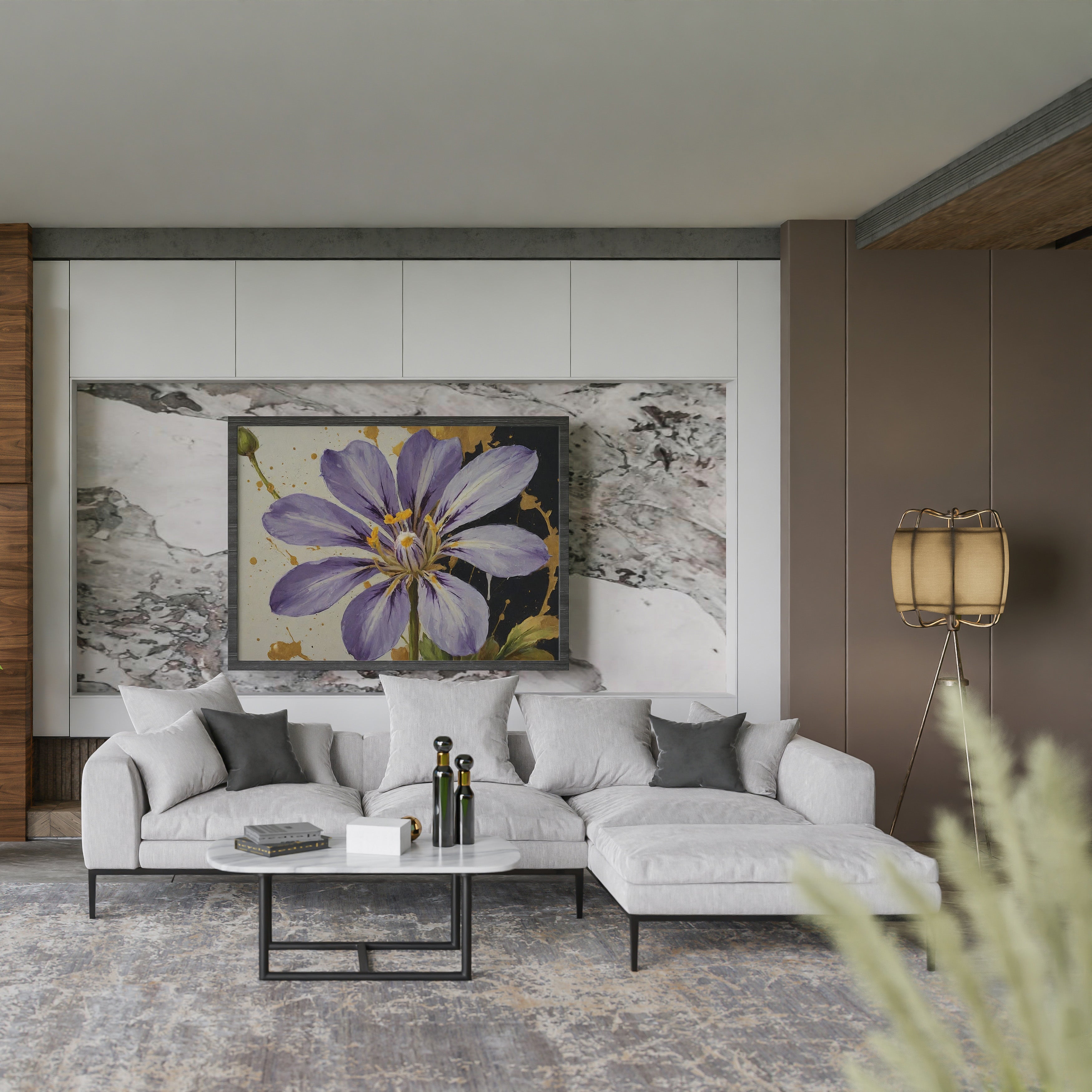 impresión en tela - Arte Floral Abstrata