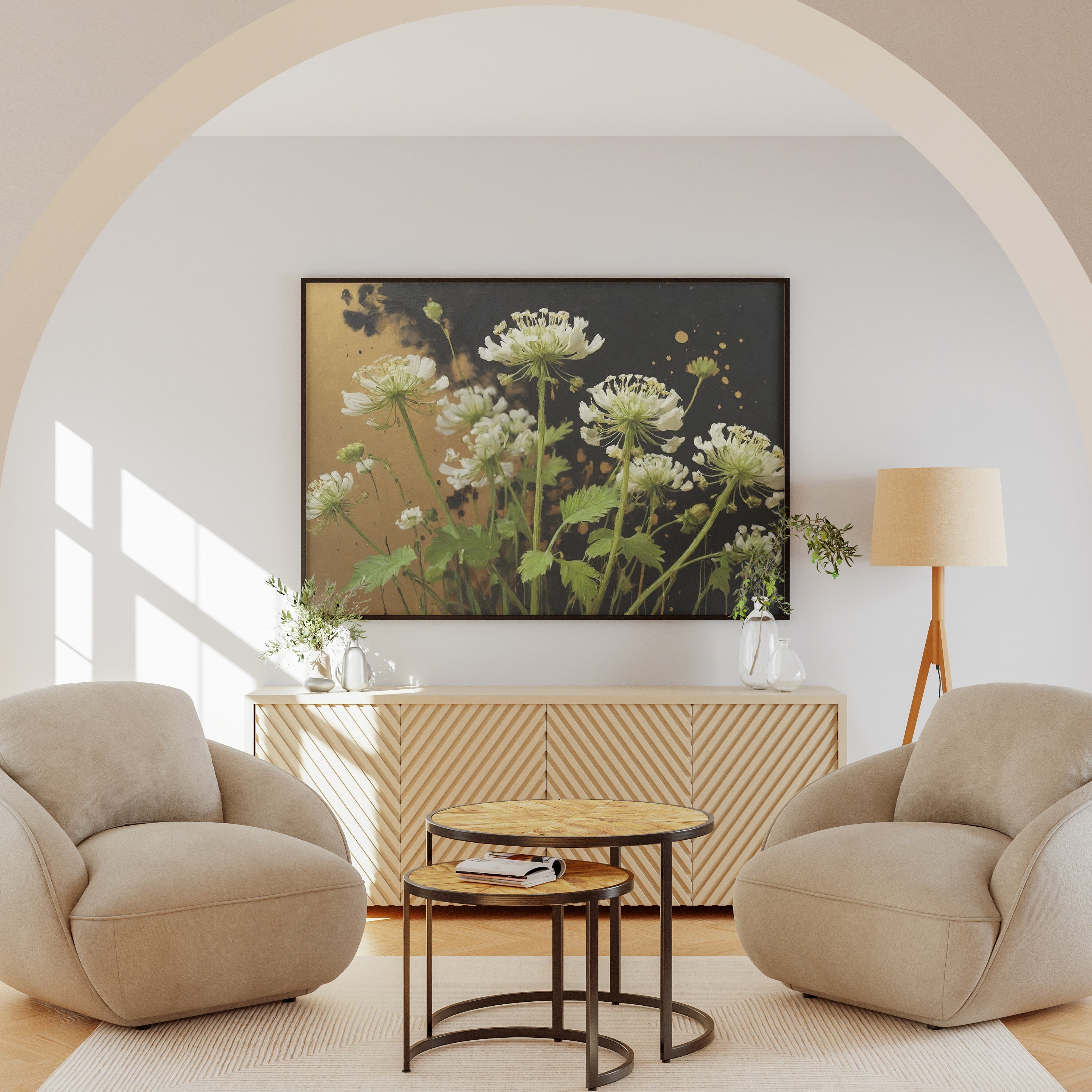 cuadros para cuarto - Arte Floral Abstrata