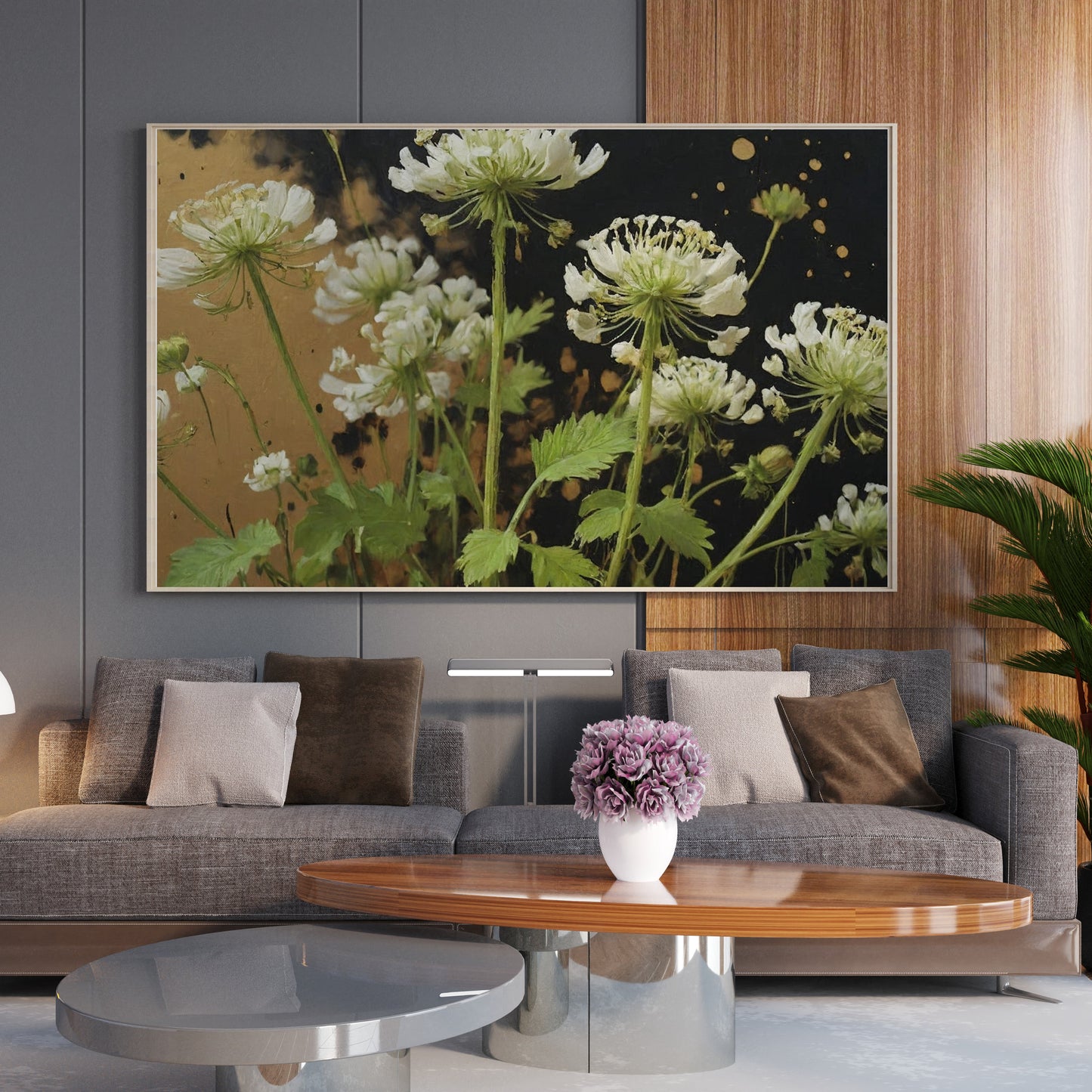 quadros para quarto - Arte Floral Abstrata