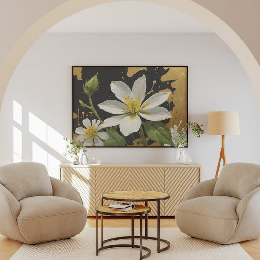 decoração de parede - Arte Floral Abstrata