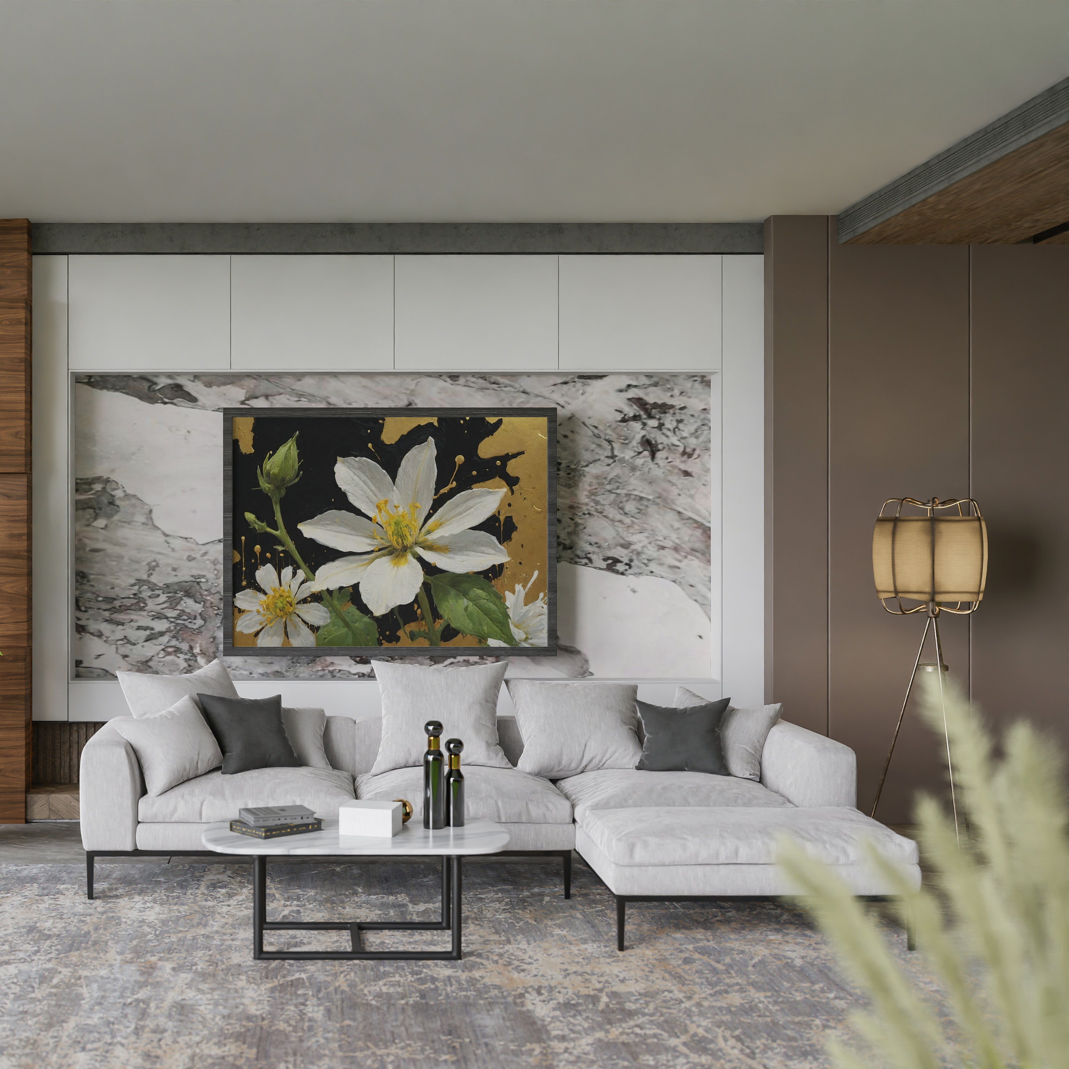 decoración de pared - Arte Floral Abstrata