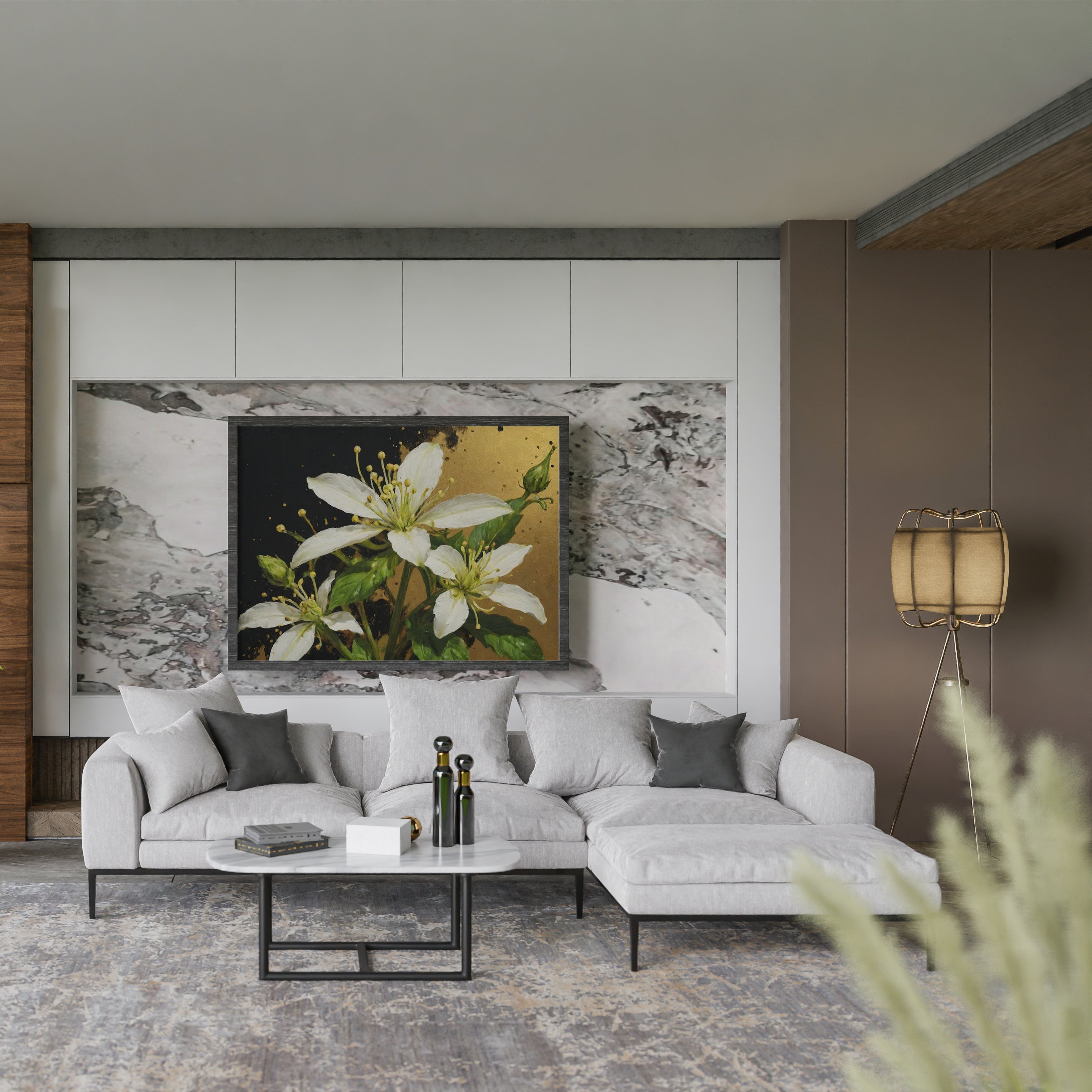 arte en lienzo - Arte Floral Abstrata