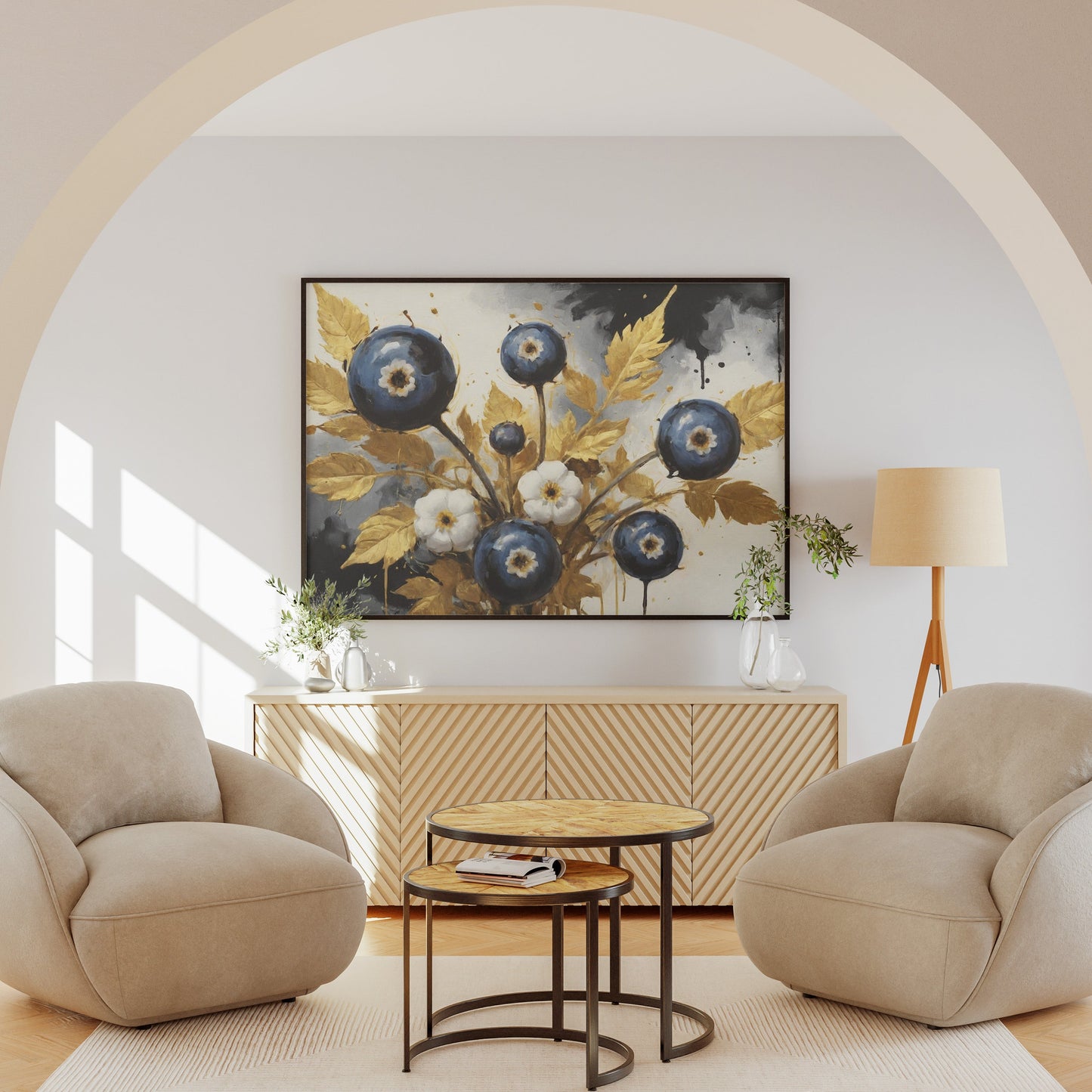 arte de parede - Arte Floral Abstrata