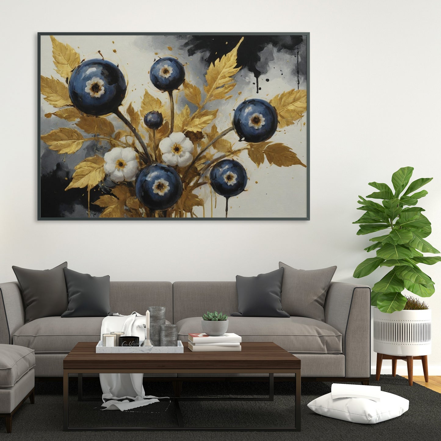 arte de parede - Arte Floral Abstrata
