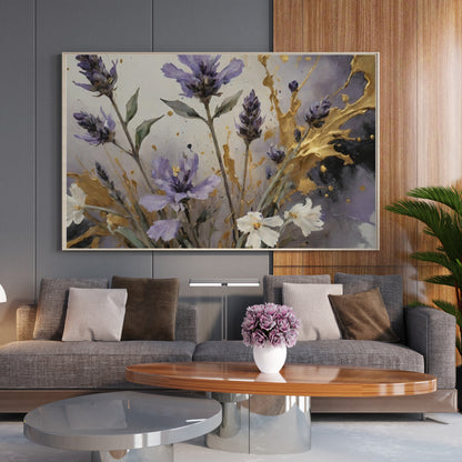quadros com moldura - Arte Floral Abstrata