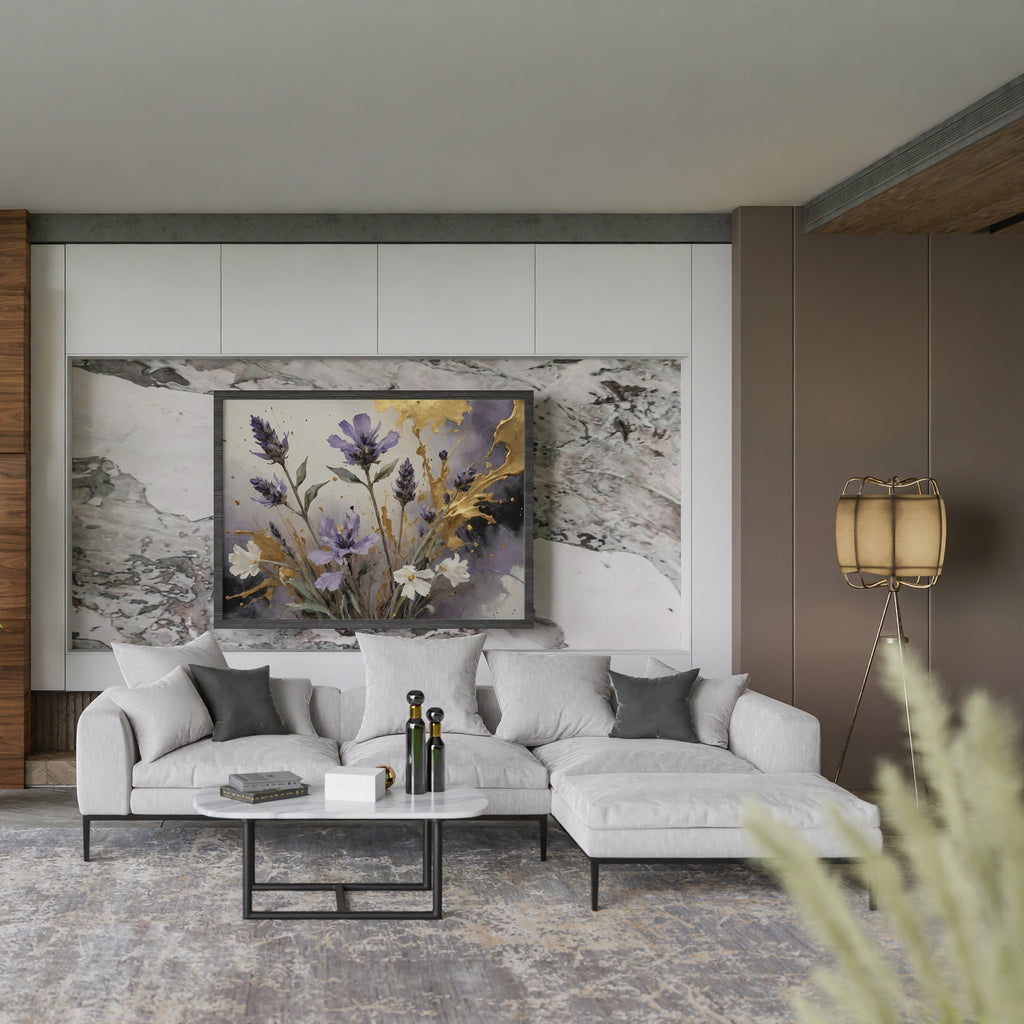 cuadros con moldura - Arte Floral Abstrata