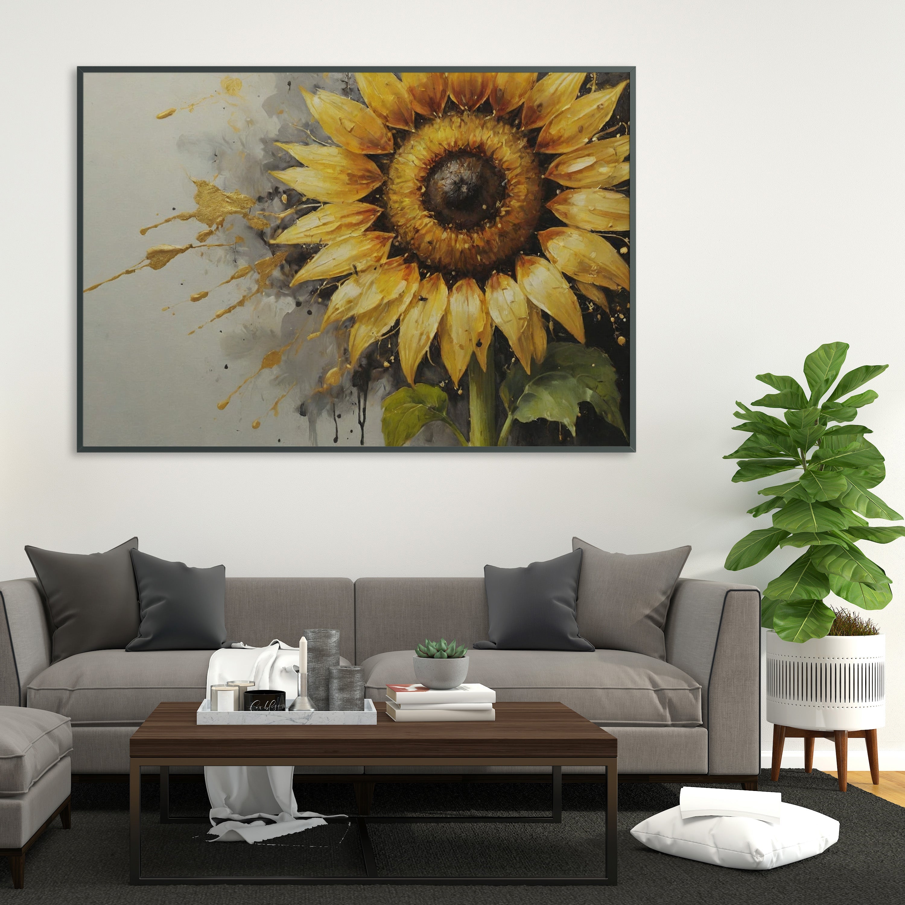 carteles decorativos - Arte Floral Abstrata