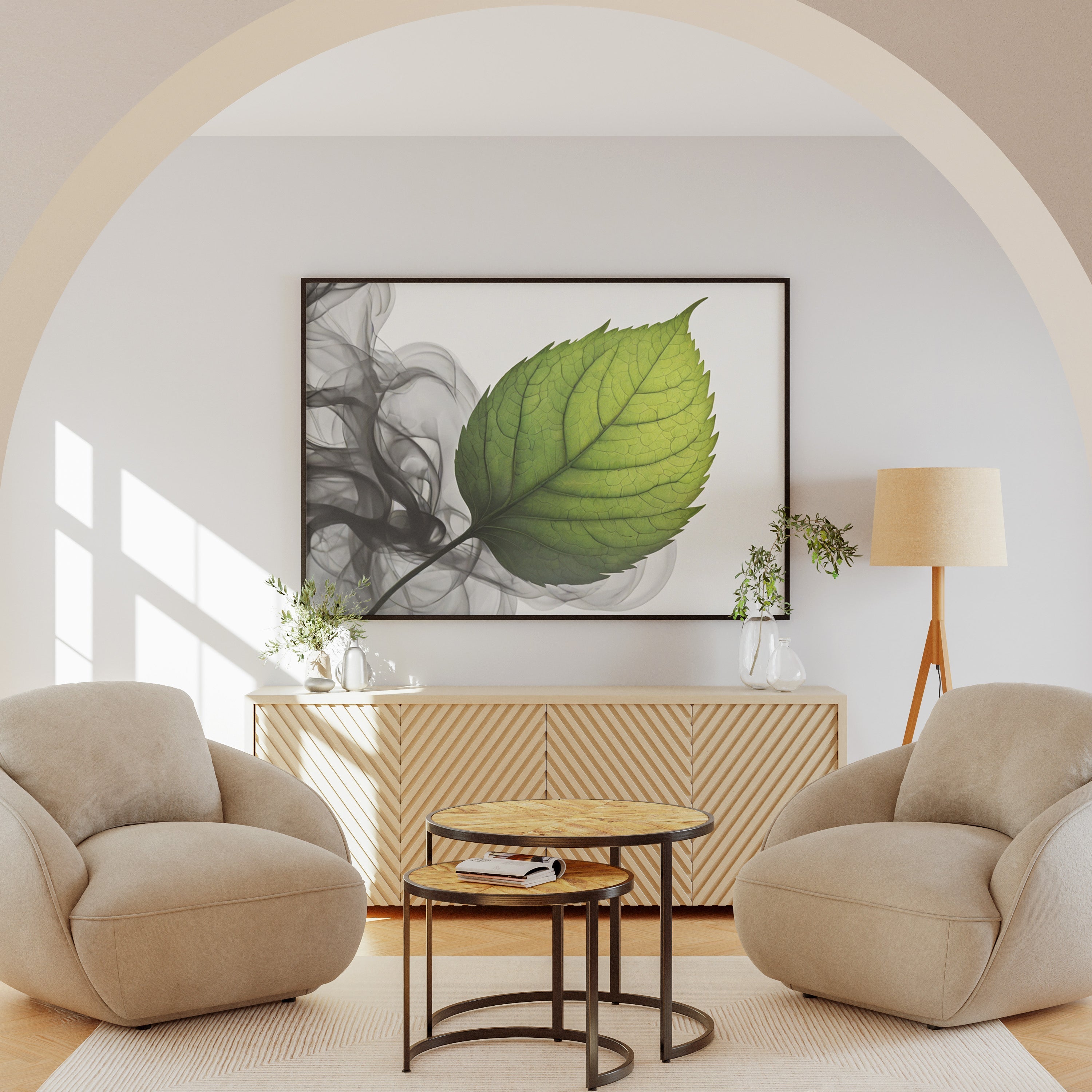 impresión en tela - Arte Floral Abstrata