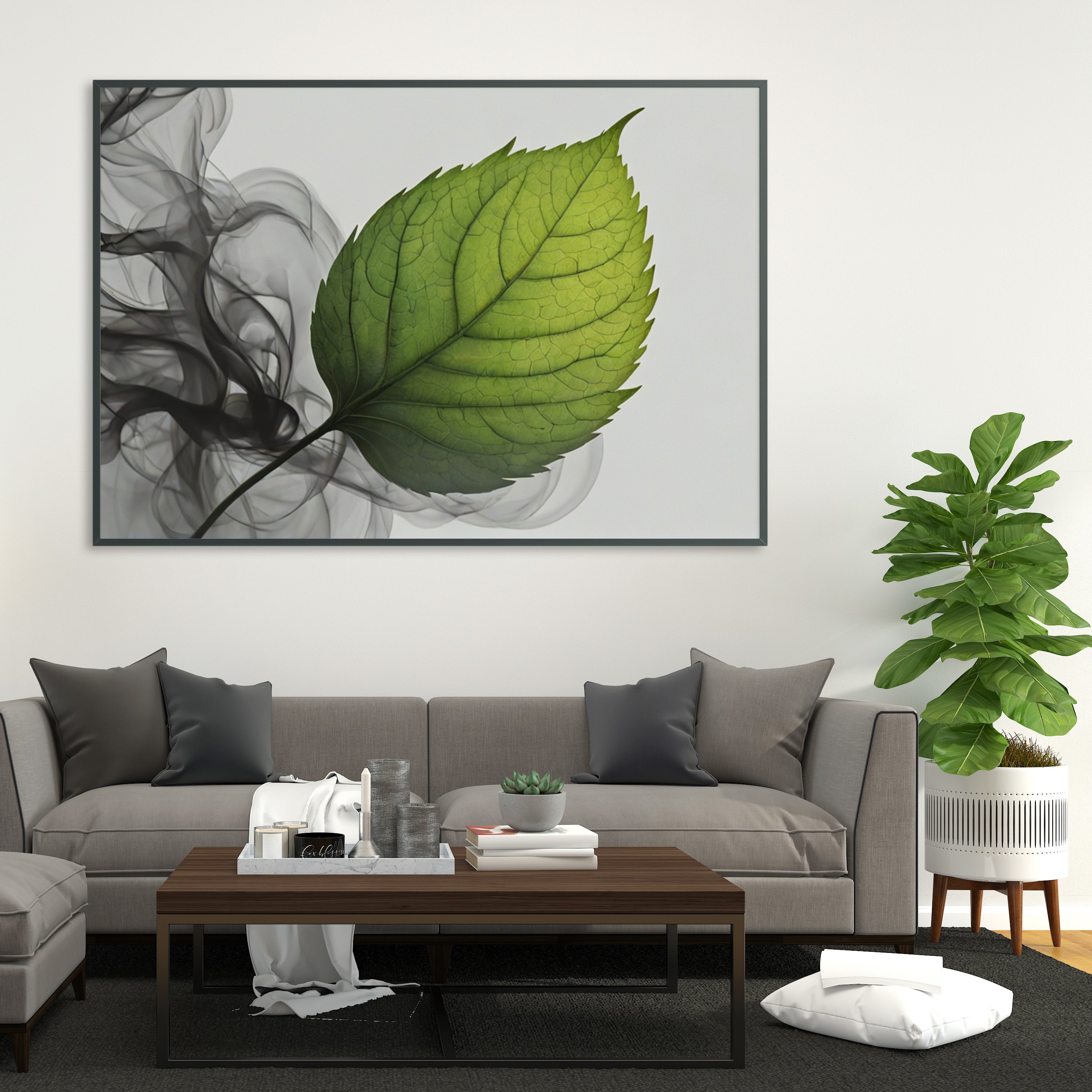 impresión en tela - Arte Floral Abstrata